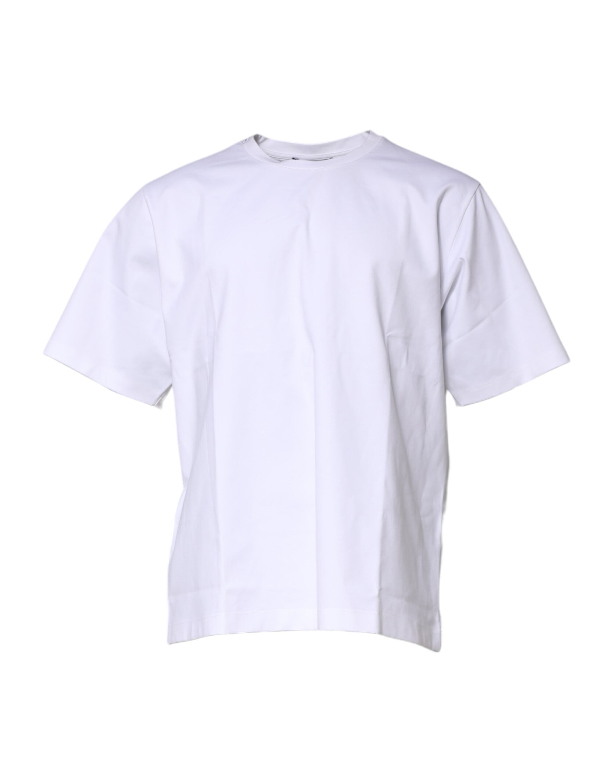 Dolce & Gabbana White cotton short-sleeved round-neck T-shirt-2