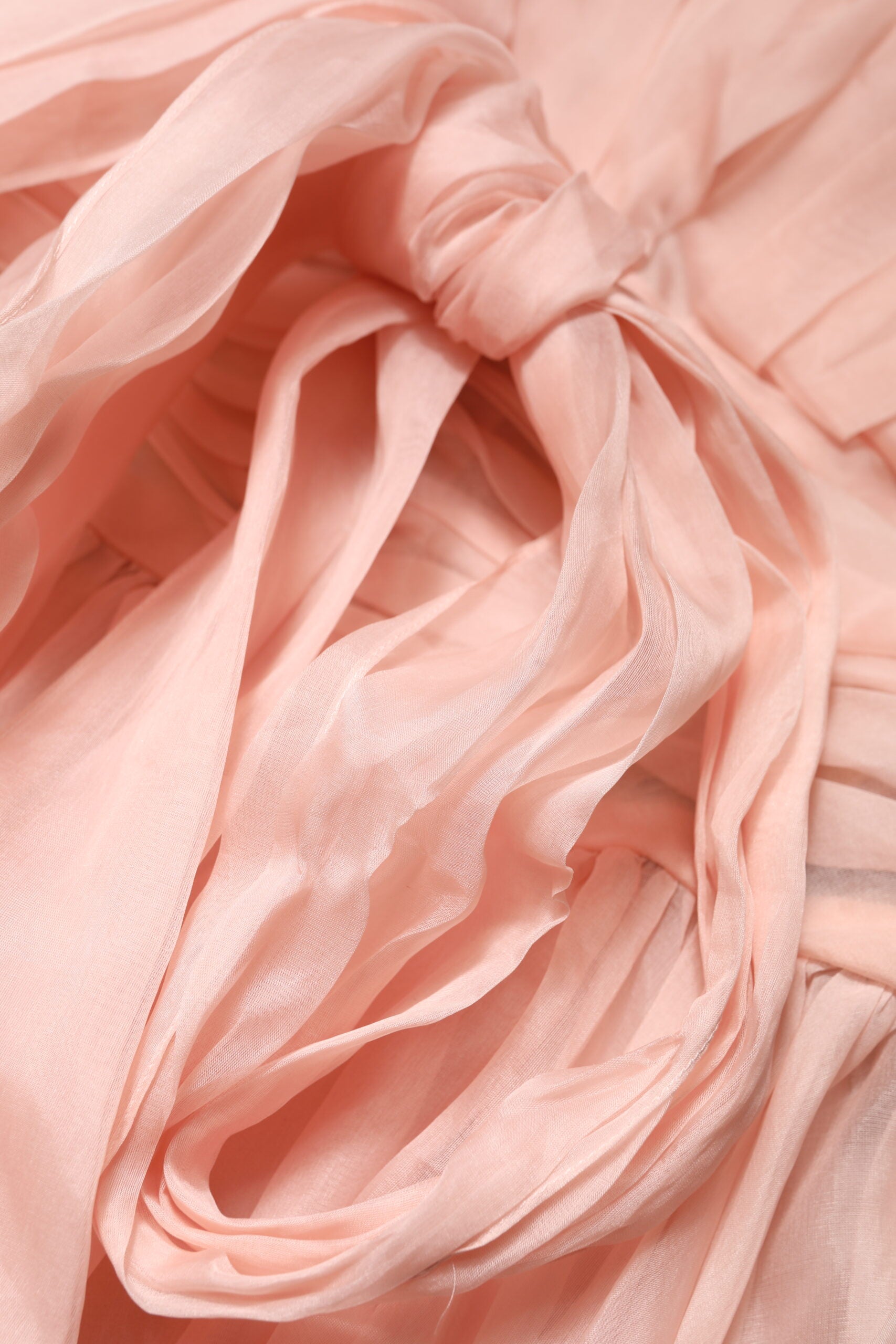 Dolce & Gabbana Pink Silk Chiffon A-Line Pleated Midi Dress-8