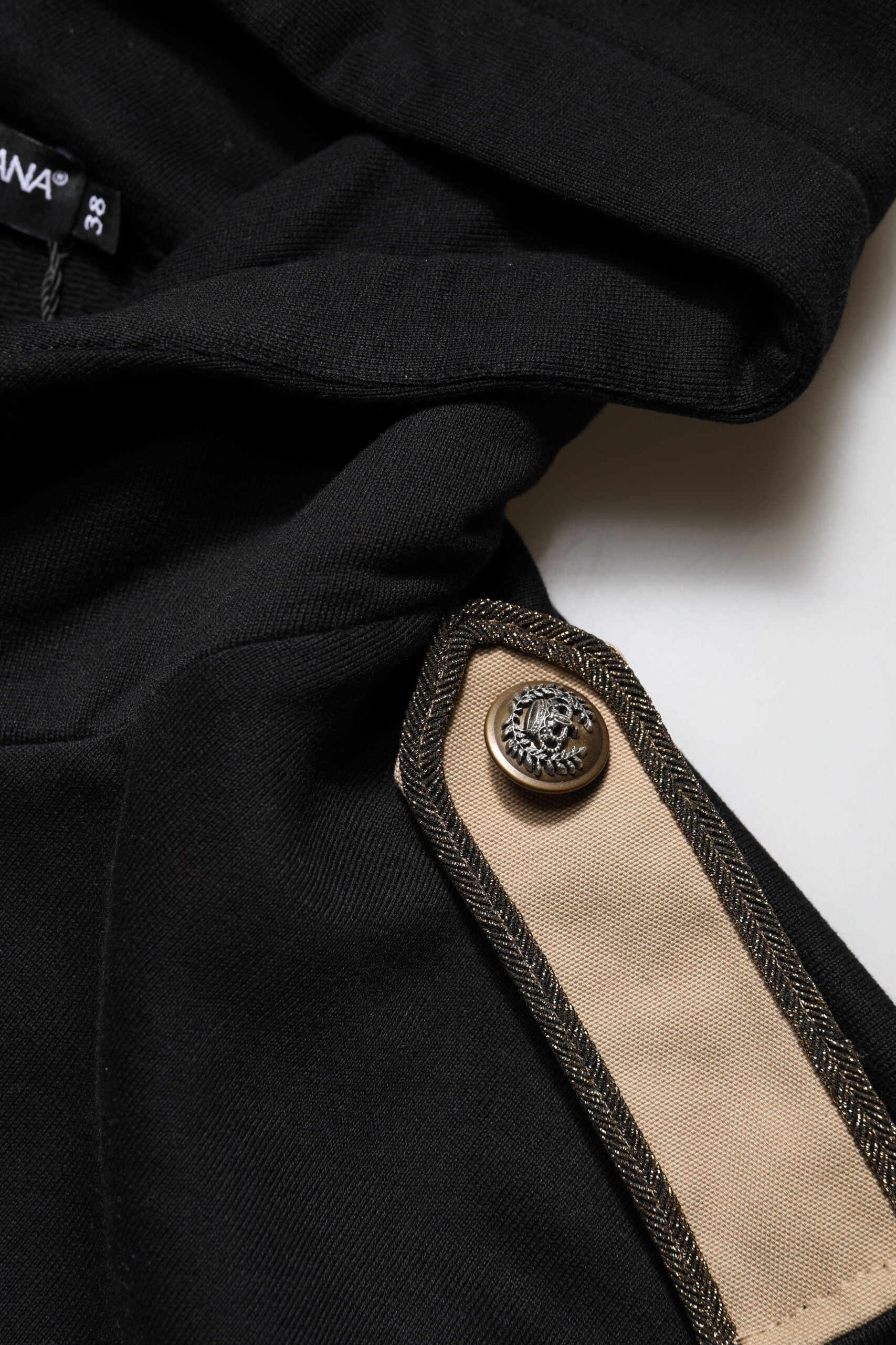 Dolce & Gabbana Black Logo Sweatshirt with Hood and Zip-8