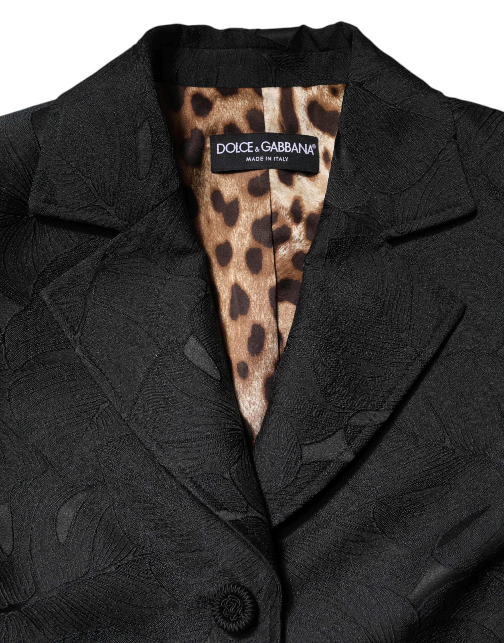 Dolce & Gabbana Black Single-Breasted Trench Coat Jacket-7