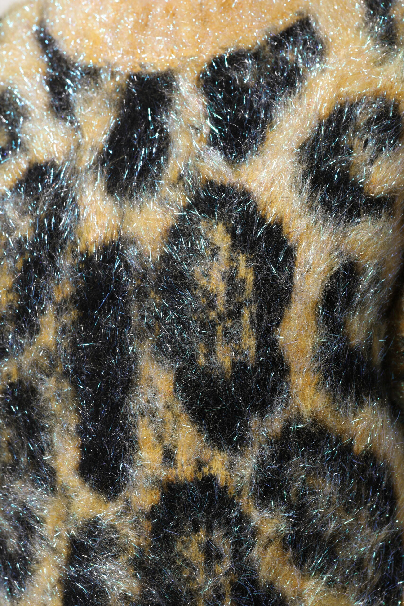 Dolce & Gabbana Multicolor Leopard Mohair Crew Neck Sweater-7