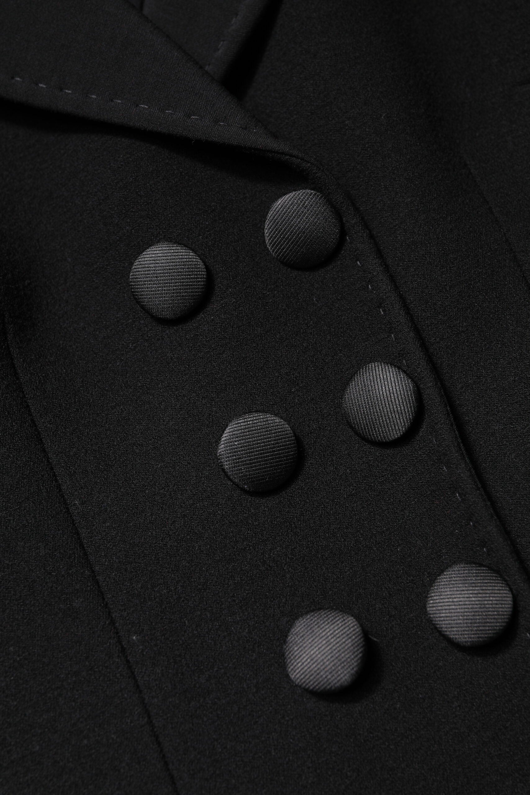 Dolce & Gabbana Black Wool Coat Double-Breasted Jacket-7