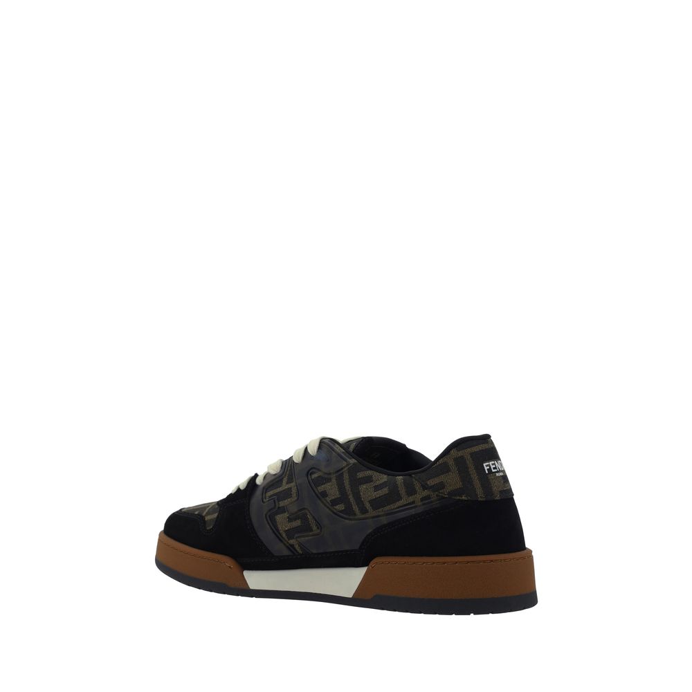 Fendi Colorful Calfskin Bos Taurus Low-Top Sneakers-3