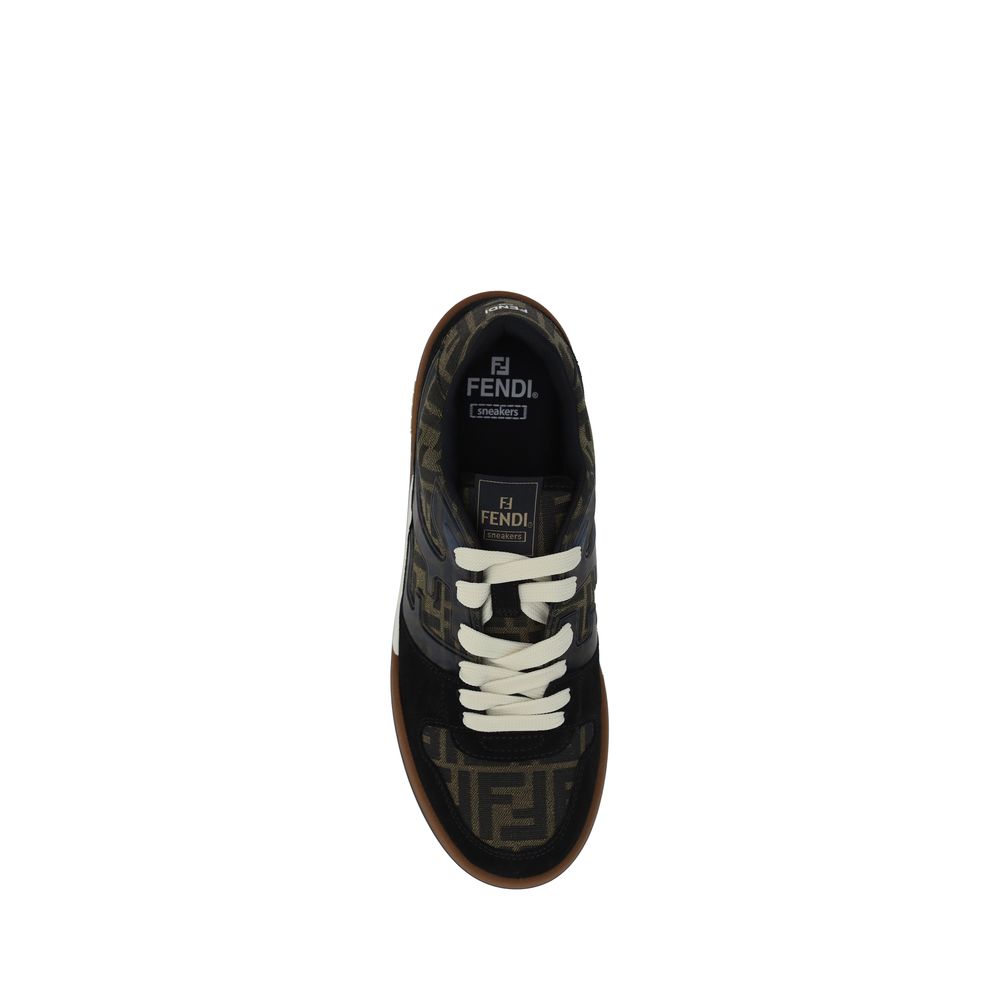 Fendi Colorful Calfskin Bos Taurus Low-Top Sneakers-4