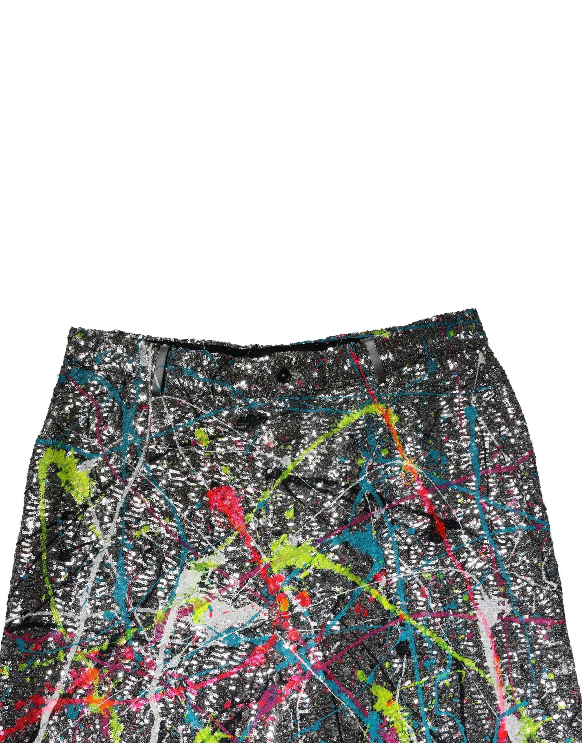 Dolce & Gabbana Multicolor Sequined Pants-5