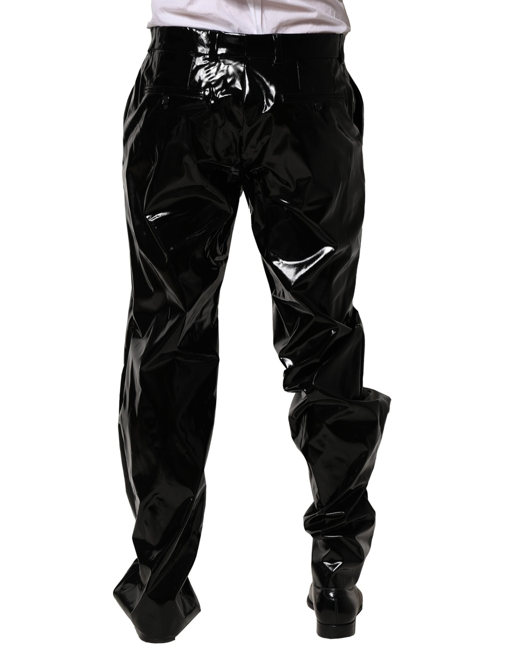 Dolce & Gabbana Black Nylon Trousers for Men-4