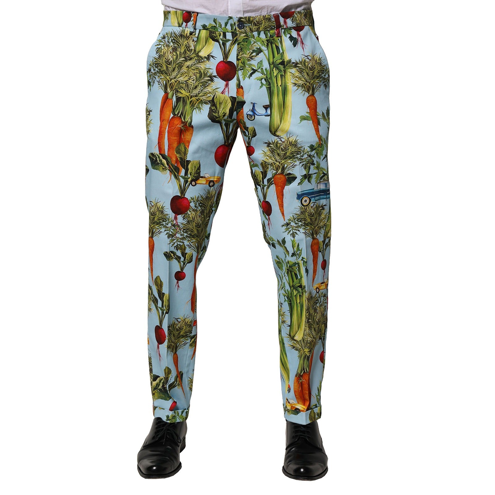 Dolce & Gabbana Multicolor Cotton Tapered Men's Pants-1