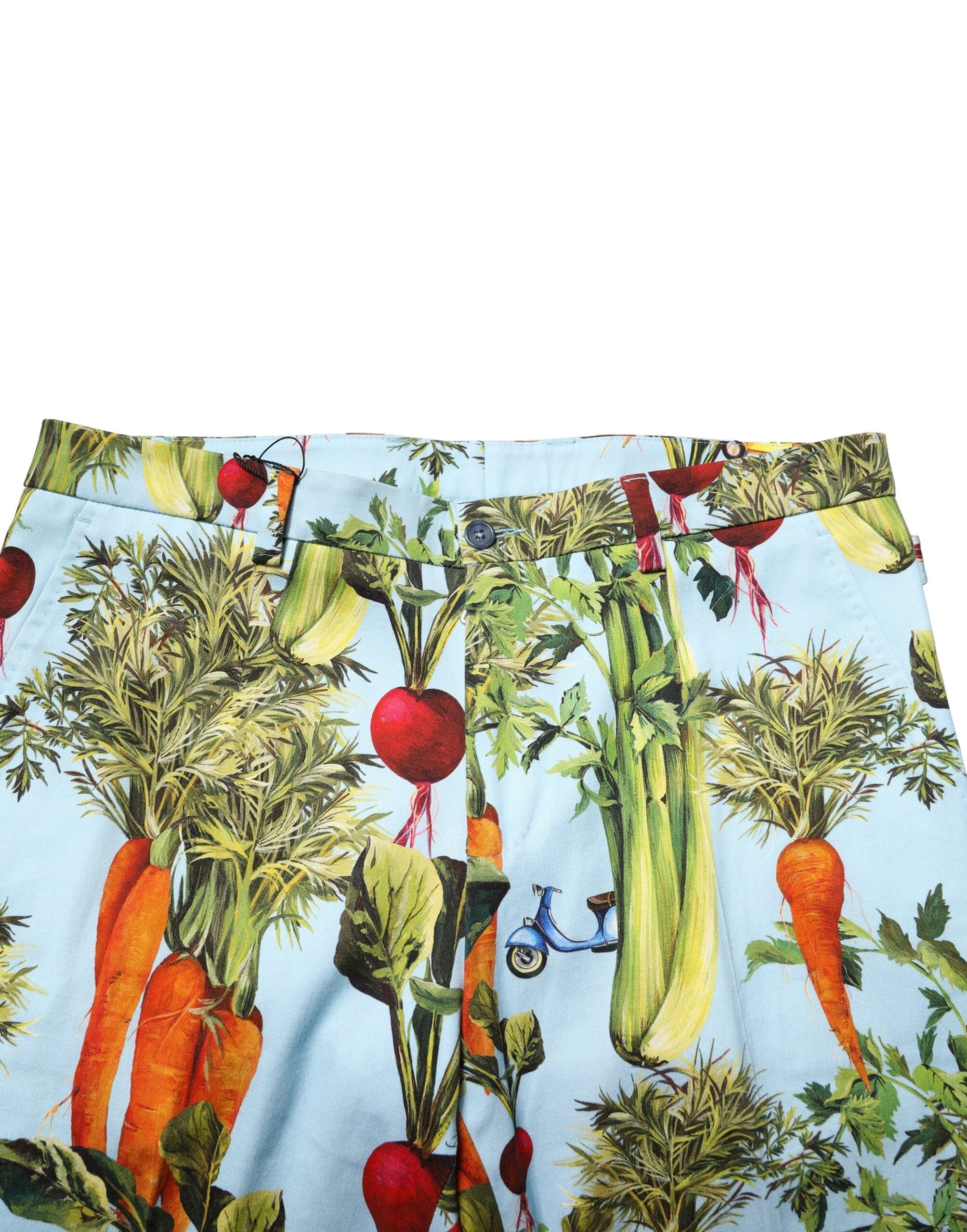 Dolce & Gabbana Multicolor Cotton Tapered Men's Pants-5