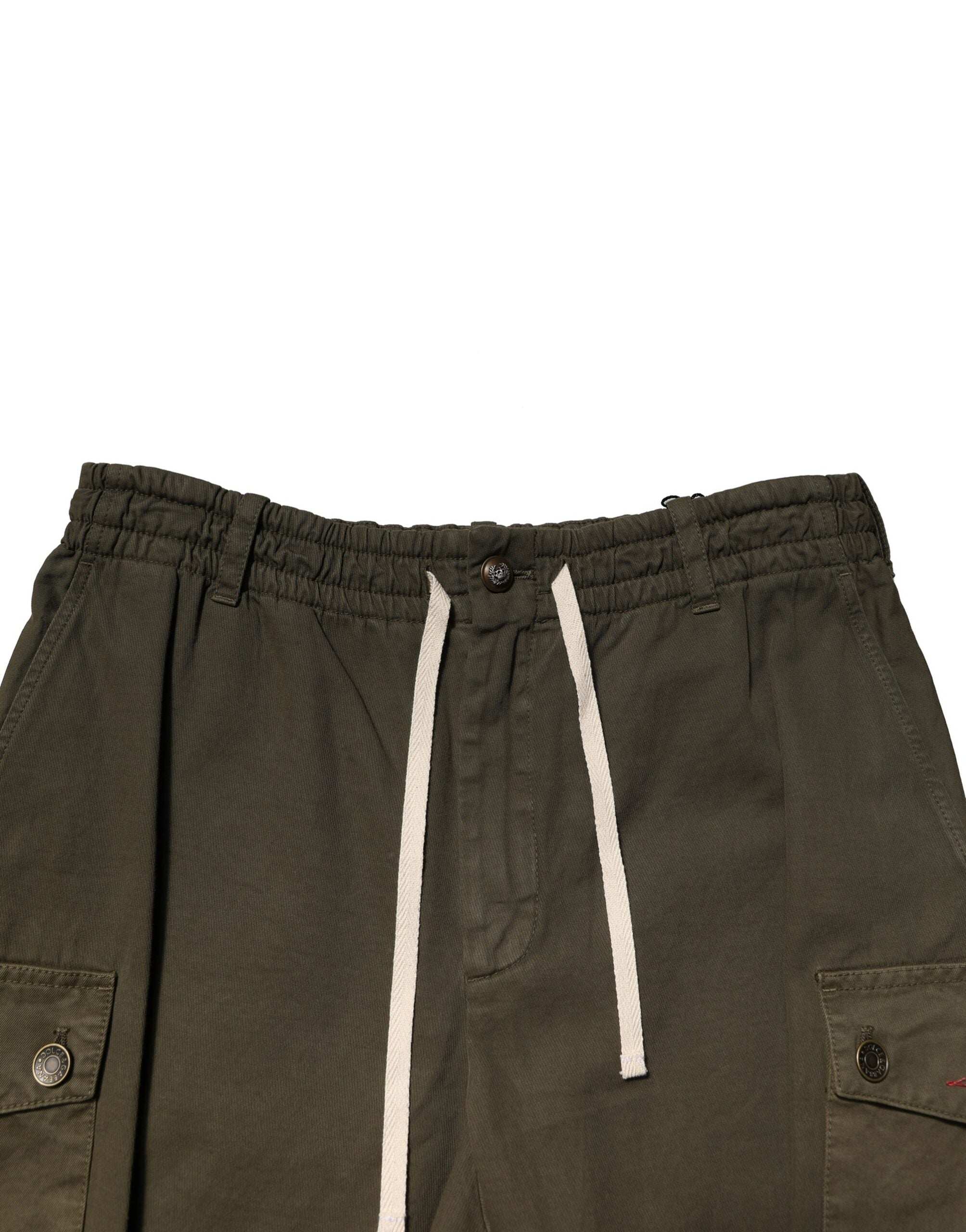 Dolce & Gabbana Braune Baumwoll-Cargo-Hose mit Kordelzug-5