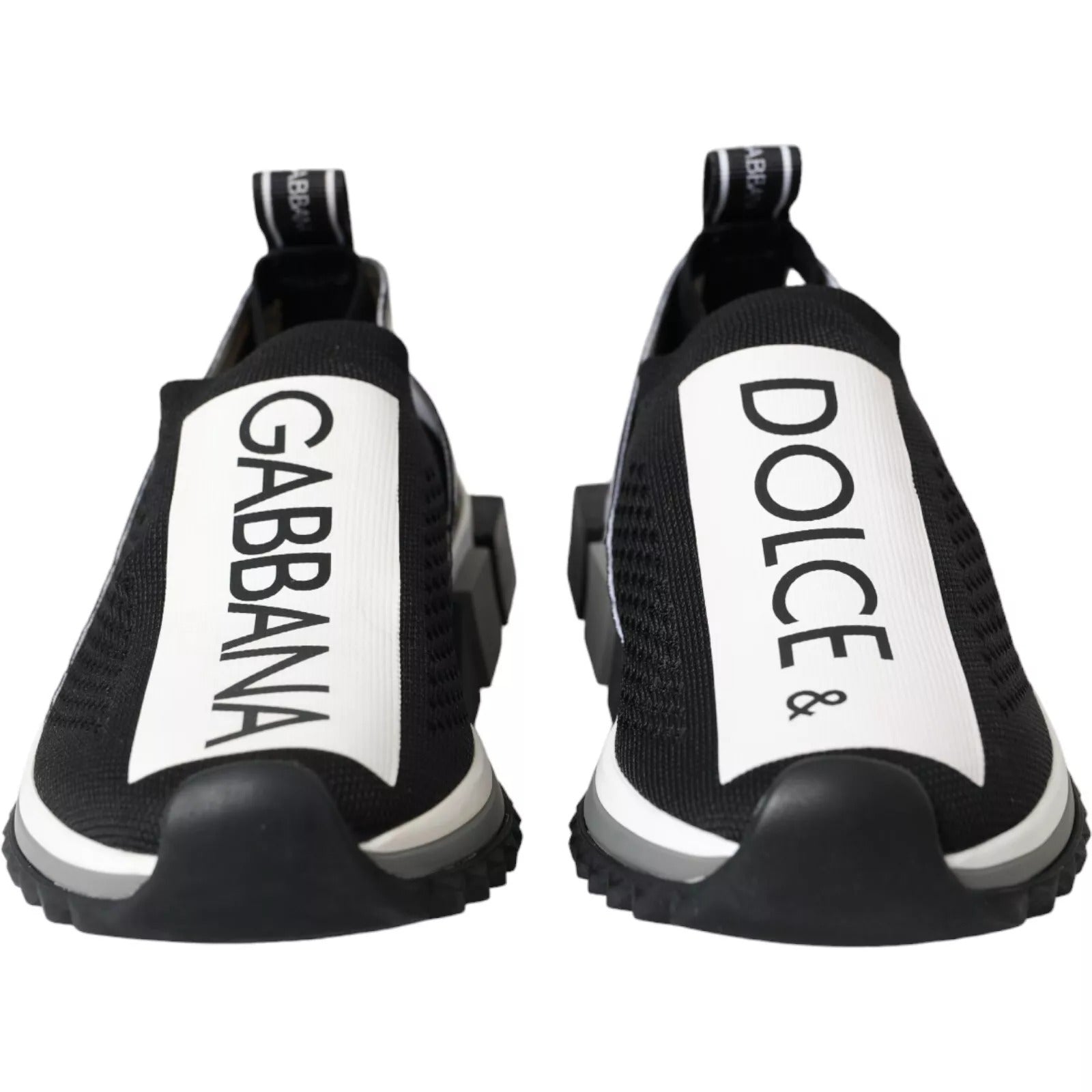 Zapatillas deportivas Sorrento sin cordones en blanco y negro de Dolce & Gabbana-7