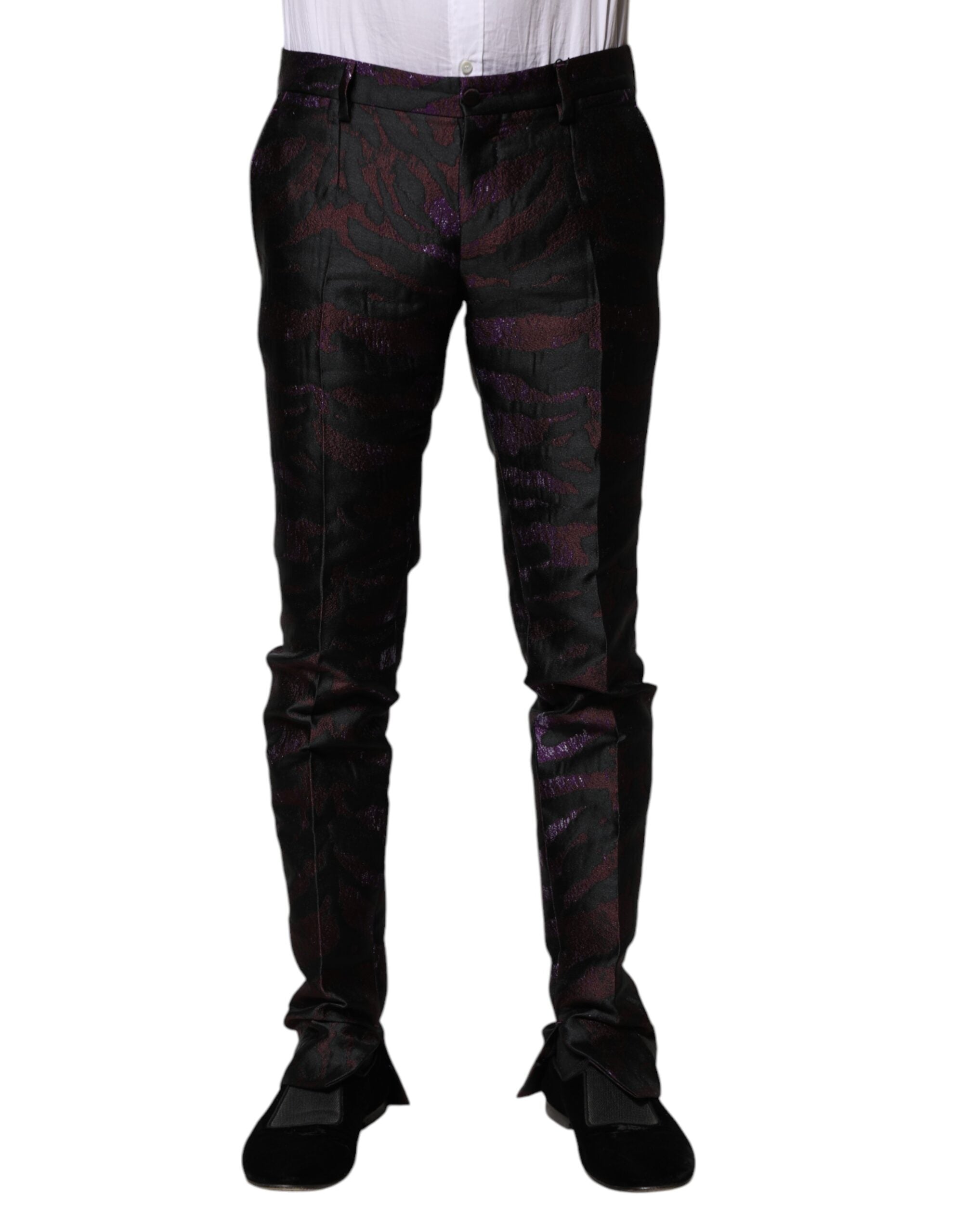 Dolce & Gabbana Gemusterte Hose aus Polyester in verschiedenen Farben-1