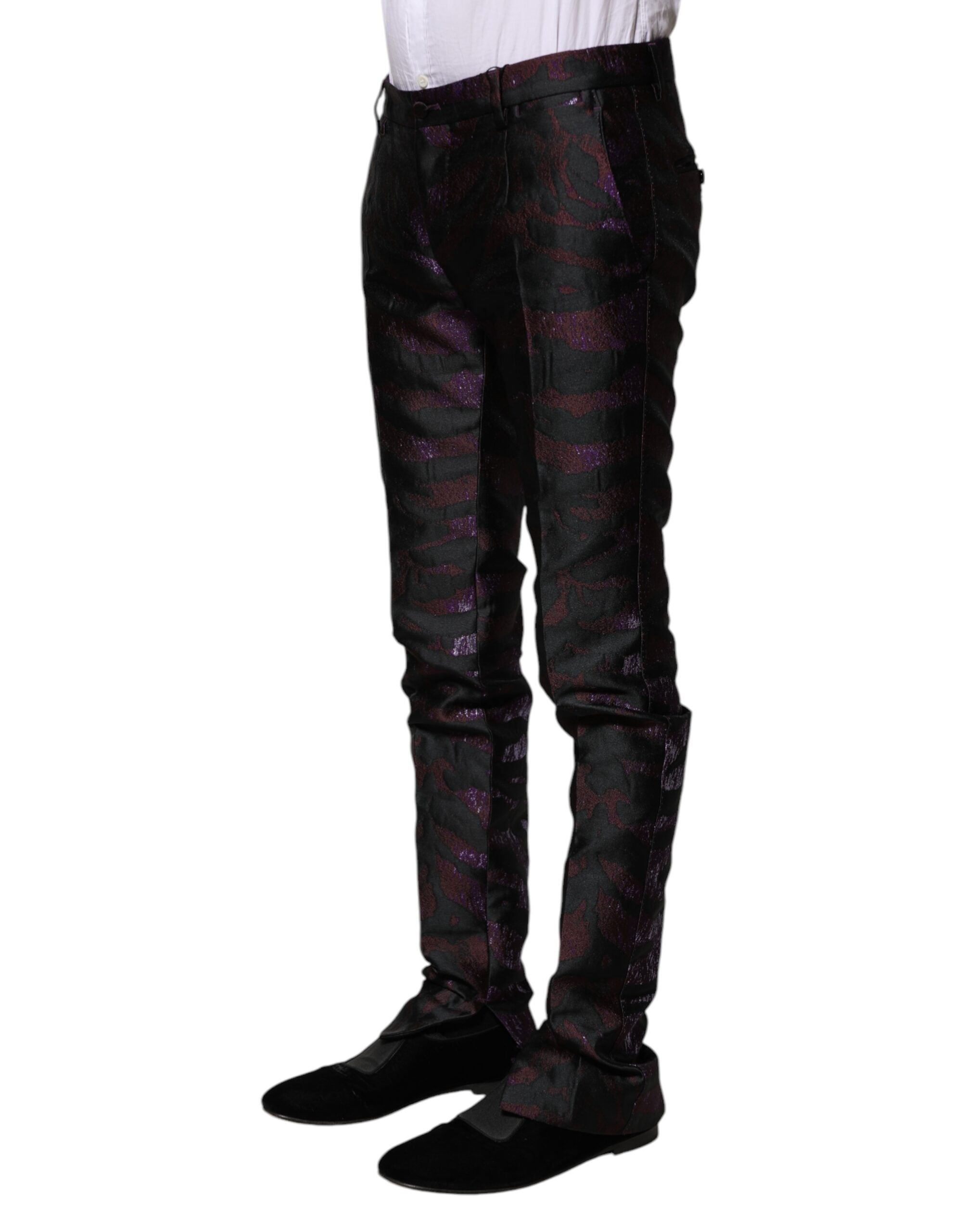 Dolce & Gabbana Gemusterte Hose aus Polyester in verschiedenen Farben-3