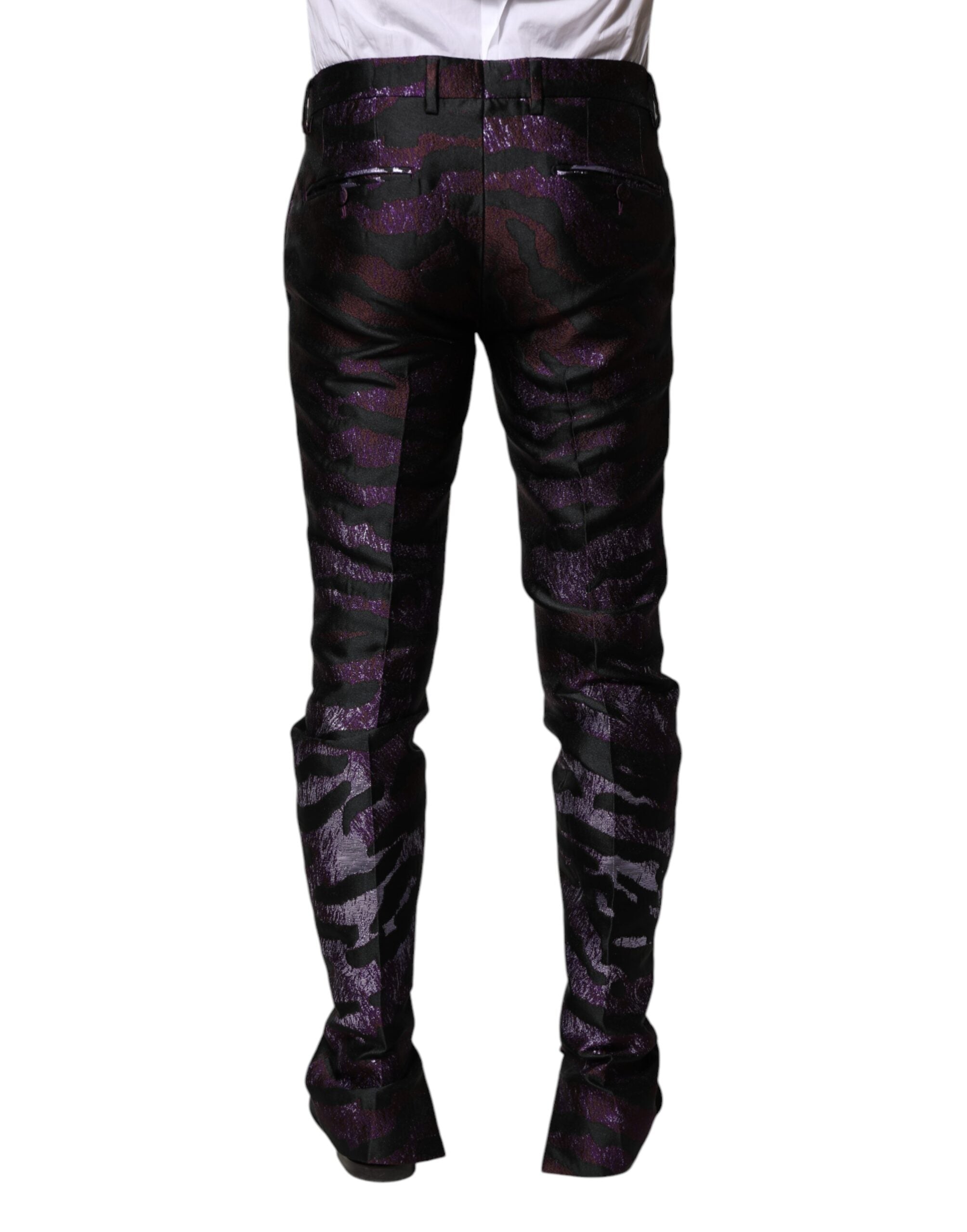 Dolce & Gabbana Gemusterte Hose aus Polyester in verschiedenen Farben-4
