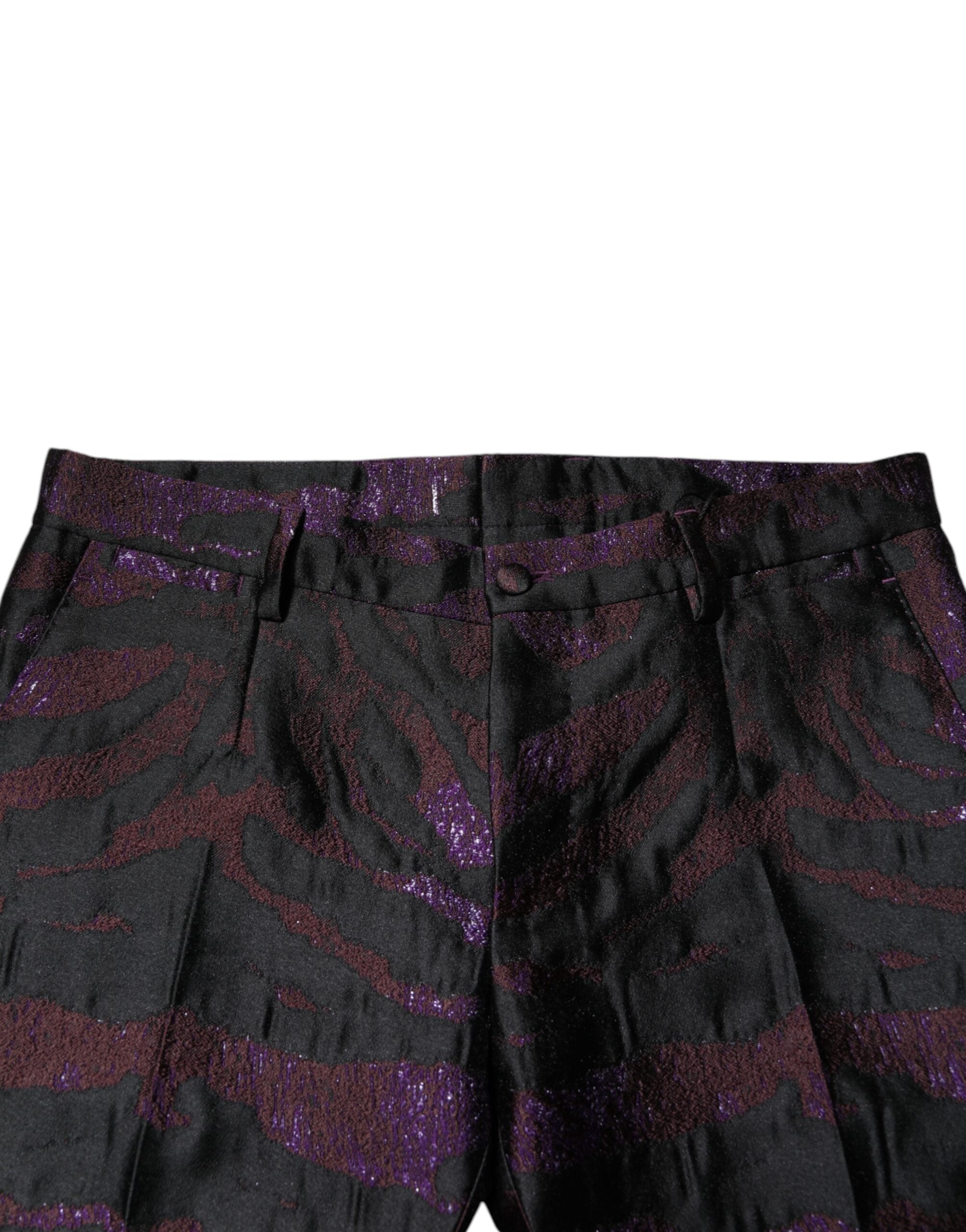 Dolce & Gabbana Gemusterte Hose aus Polyester in verschiedenen Farben-5