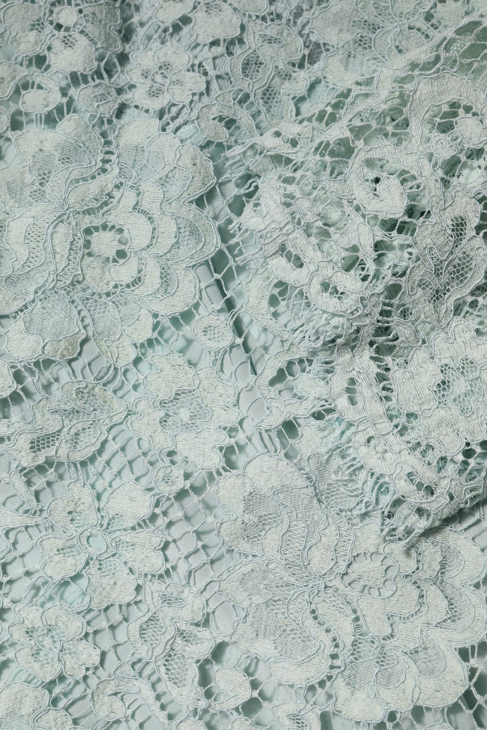 Dolce & Gabbana mint green cotton blouse with floral pattern-8