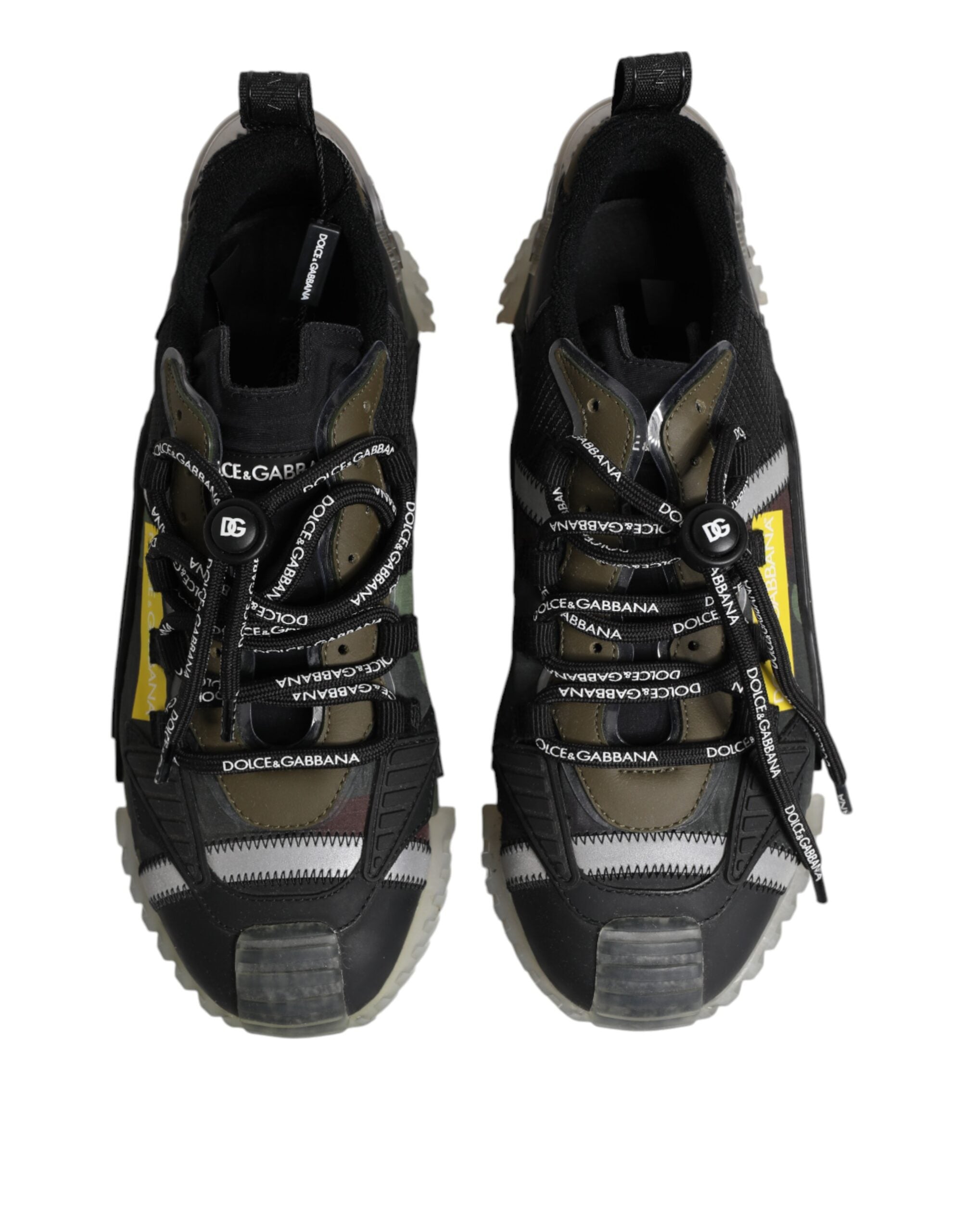 Dolce & Gabbana Multicolor Lace Up Low Top NS1 Turnschuhe Schuhe-3