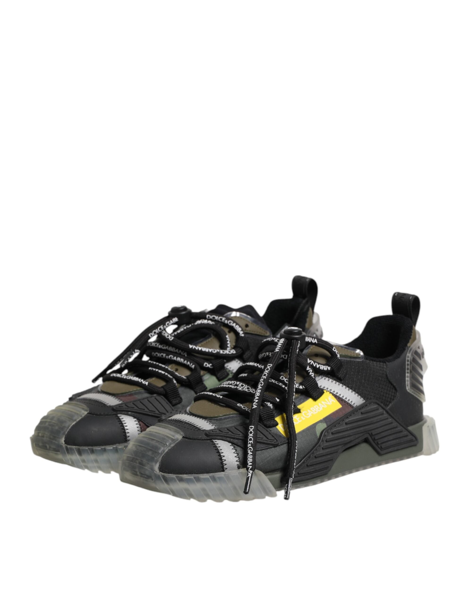 Dolce & Gabbana Multicolor Lace Up Low Top NS1 Turnschuhe Schuhe-4