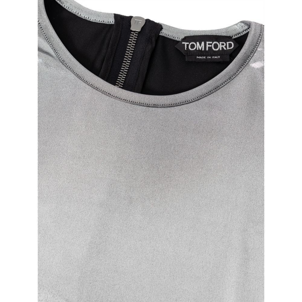 Tom Ford Grey Viscose Long Sleeve-3