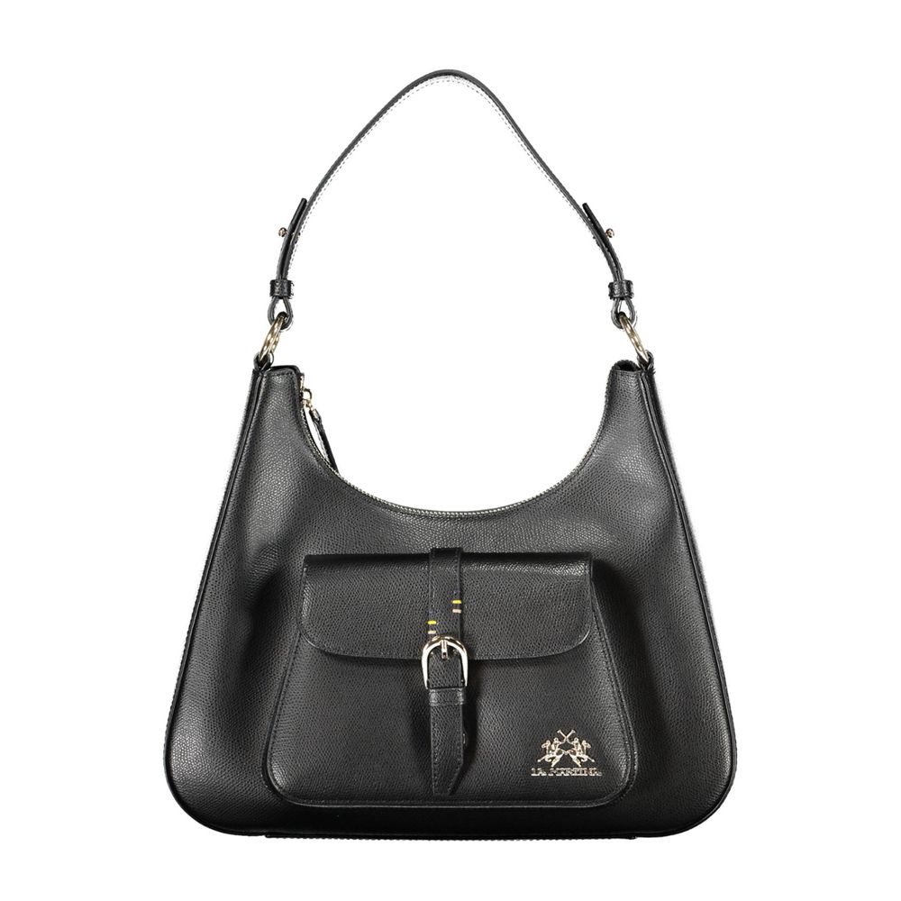 La Martina Black Leather Women's Handbag-1