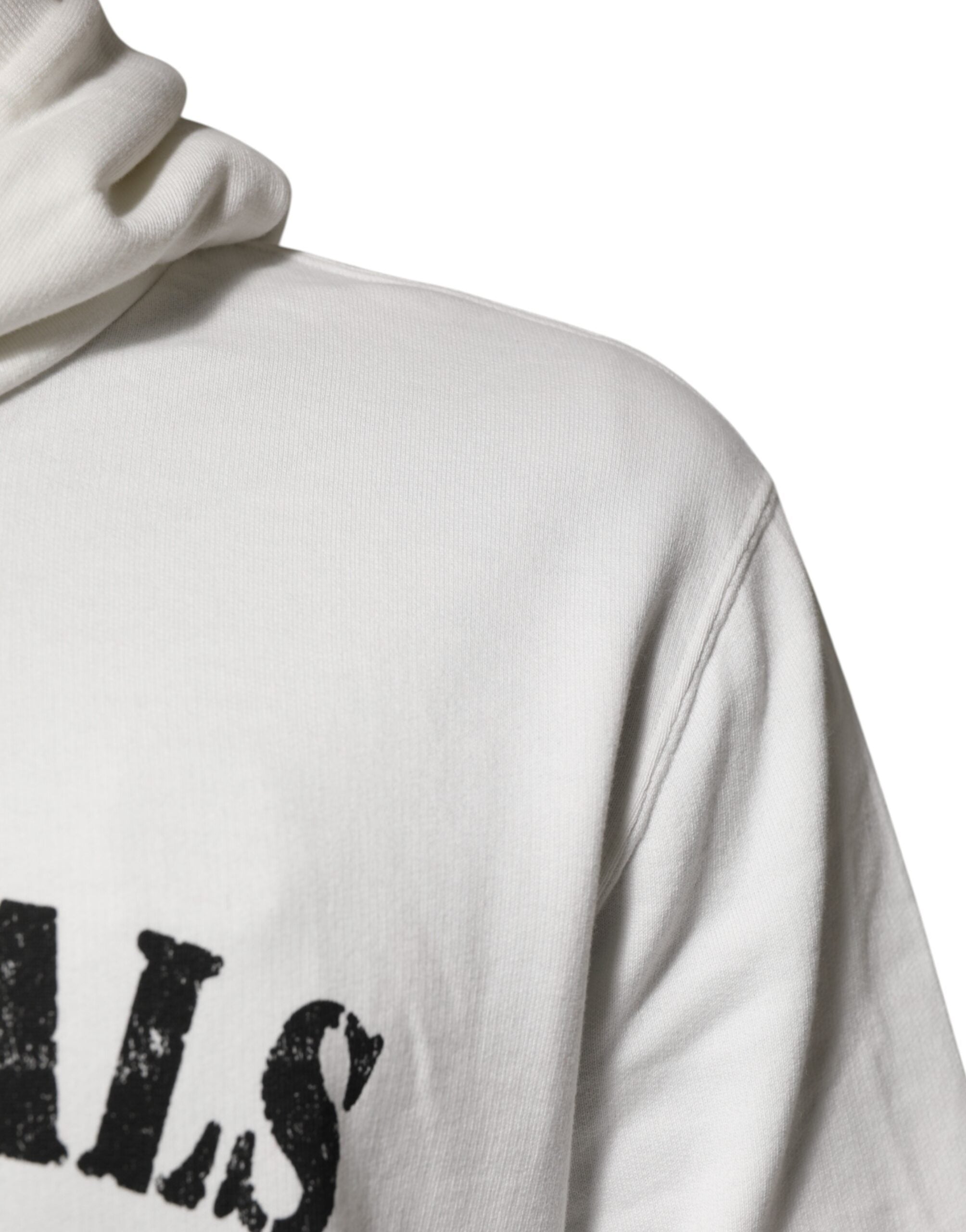 Sudadera con capucha de algodón blanco Dolce & Gabbana con estampado DG Royal-5