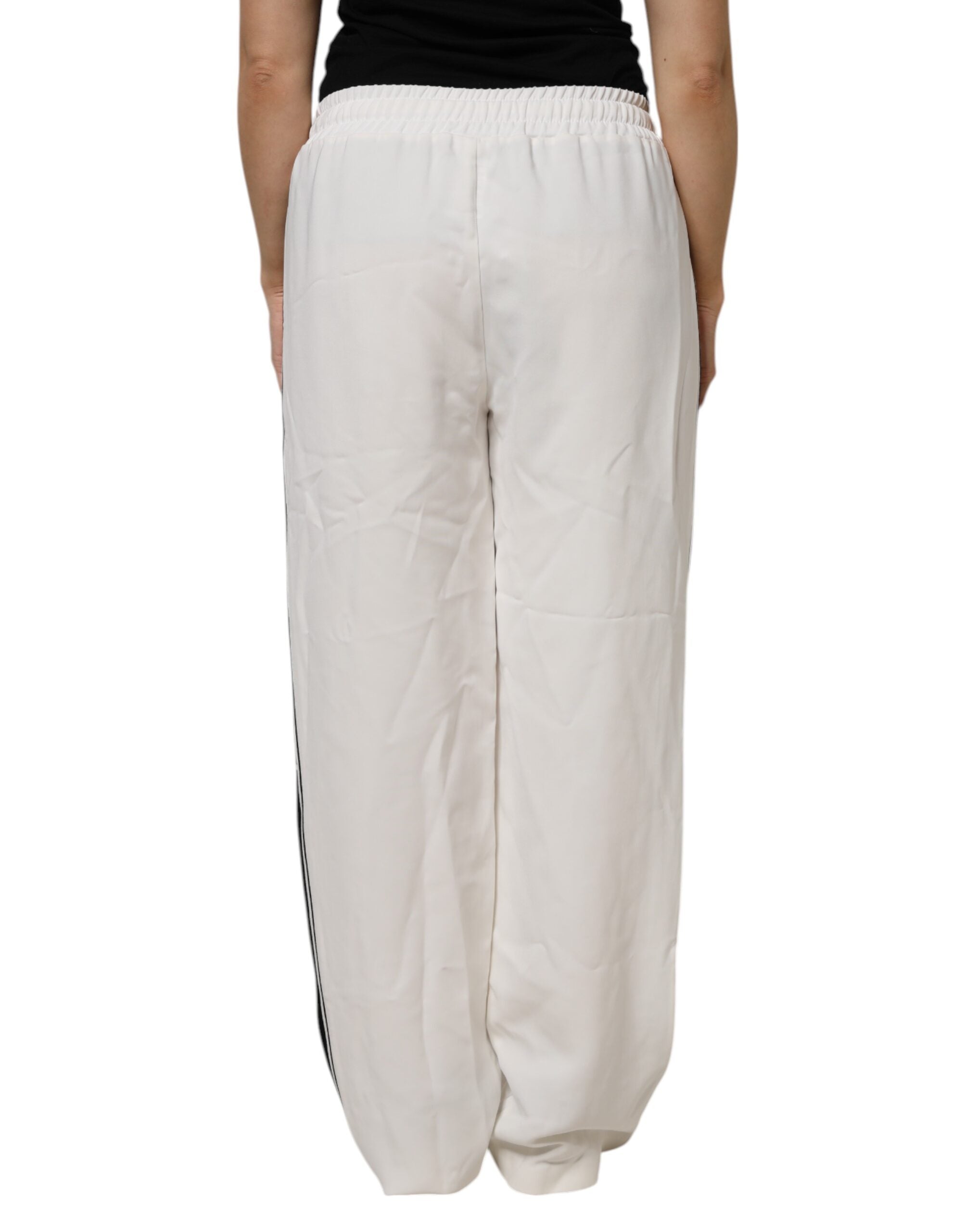 Dolce & Gabbana White Jogger Sweatpants Trousers-4