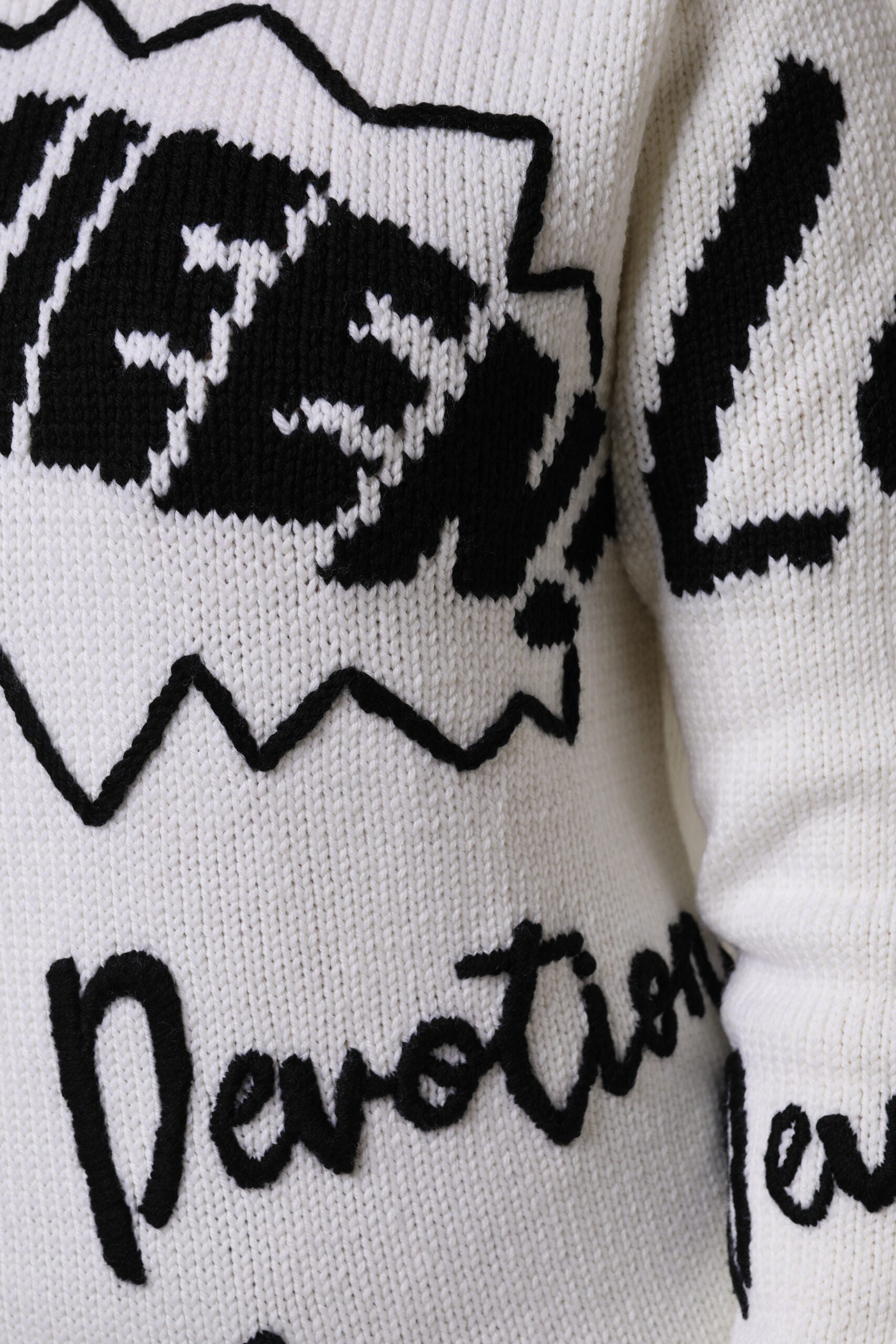 Dolce & Gabbana White round-neck wool sweater-7