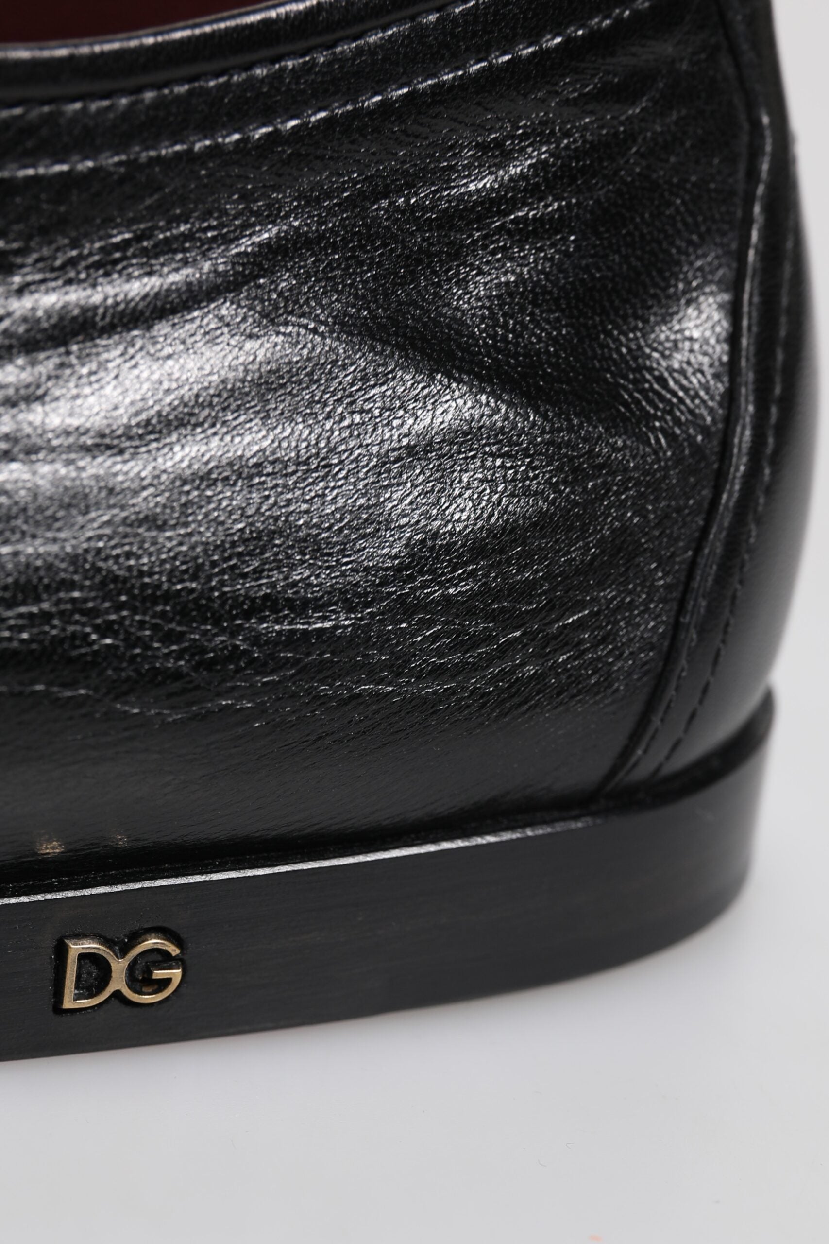 Dolce & Gabbana Black Leather Lace-Up Derby Dress Formal Shoes-8