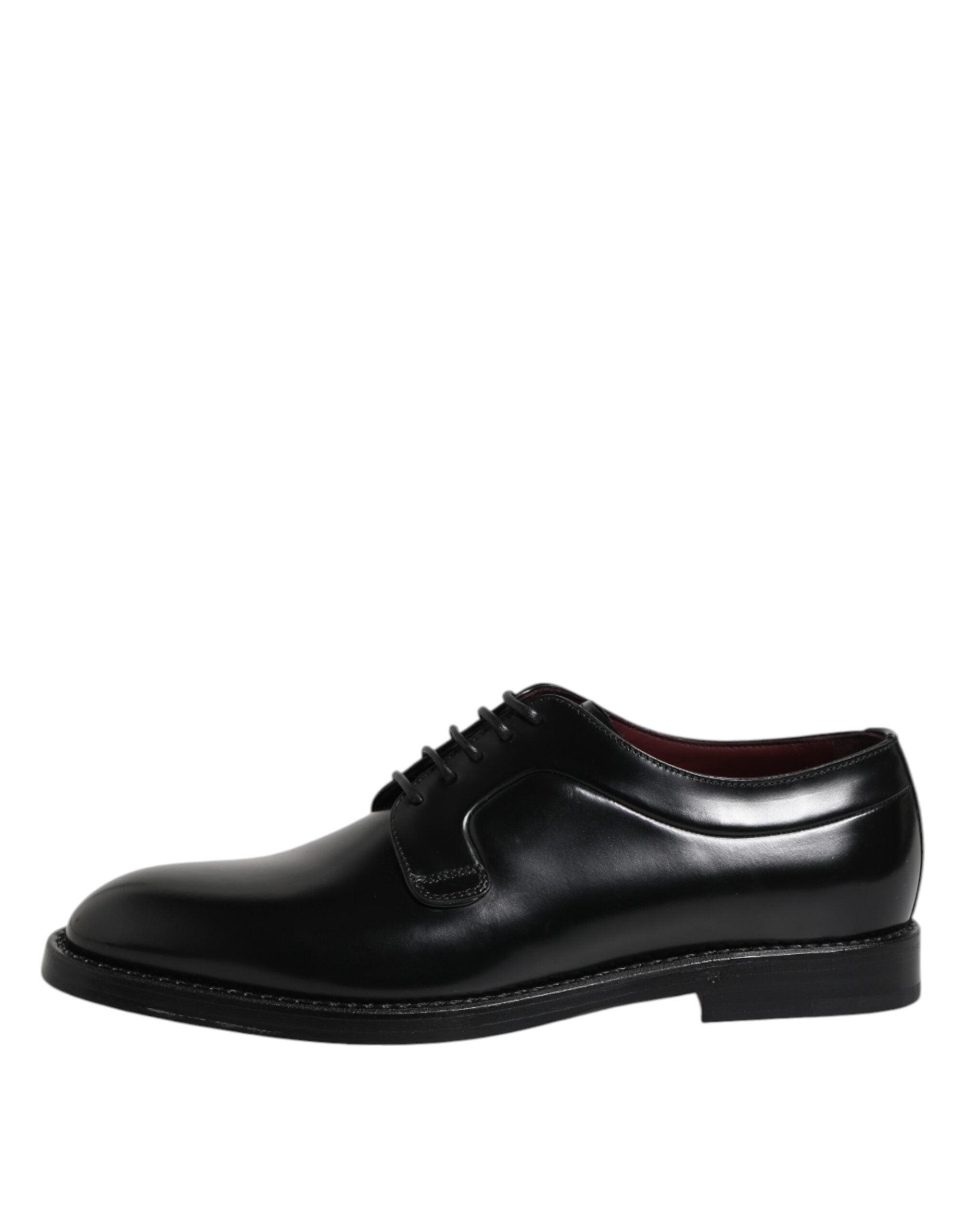 Dolce & Gabbana Black Leather Lace-Up Derby Dress Formal Shoes-6