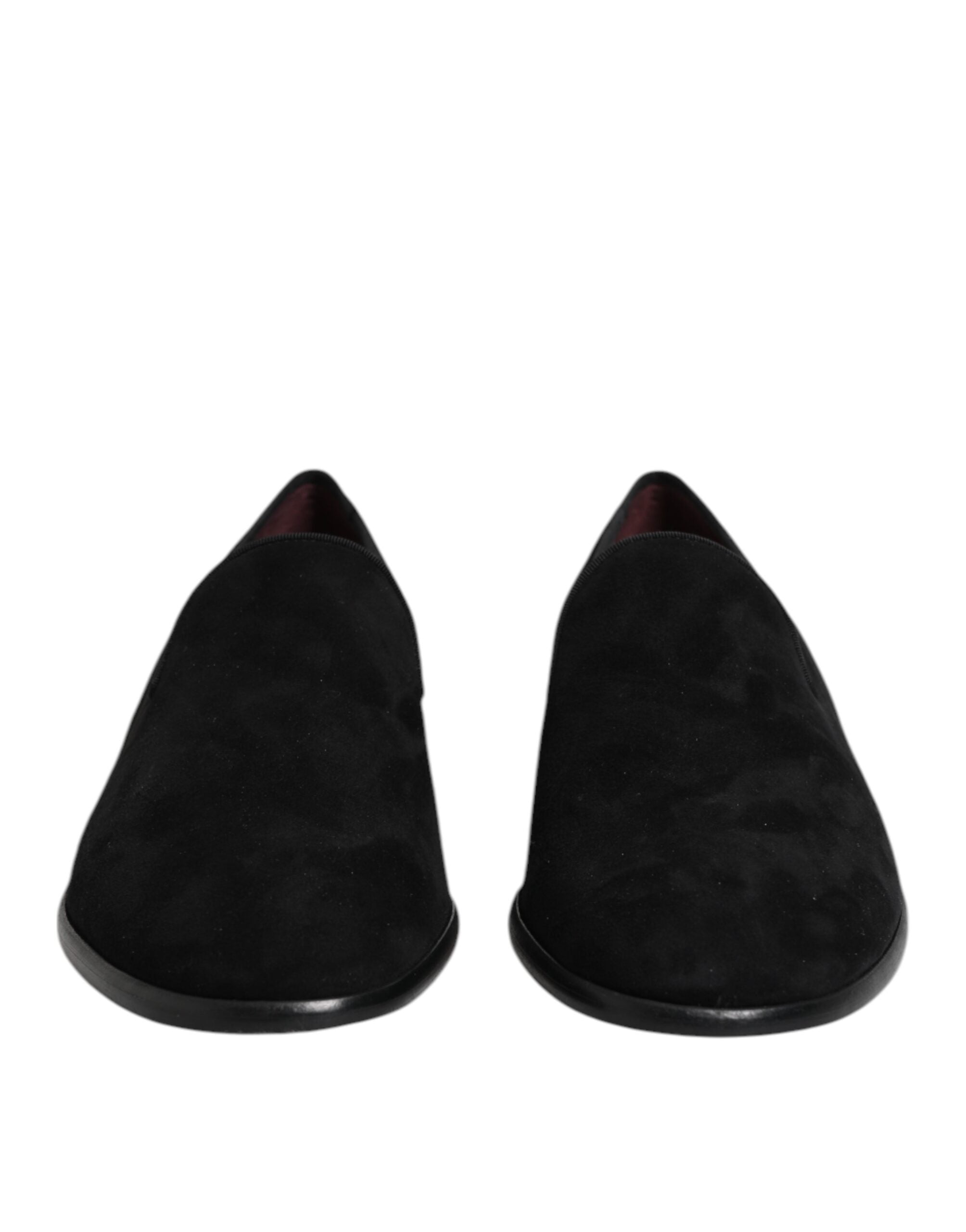 Dolce & Gabbana Schwarze Wildleder Slipper Formelle Schuhe-2