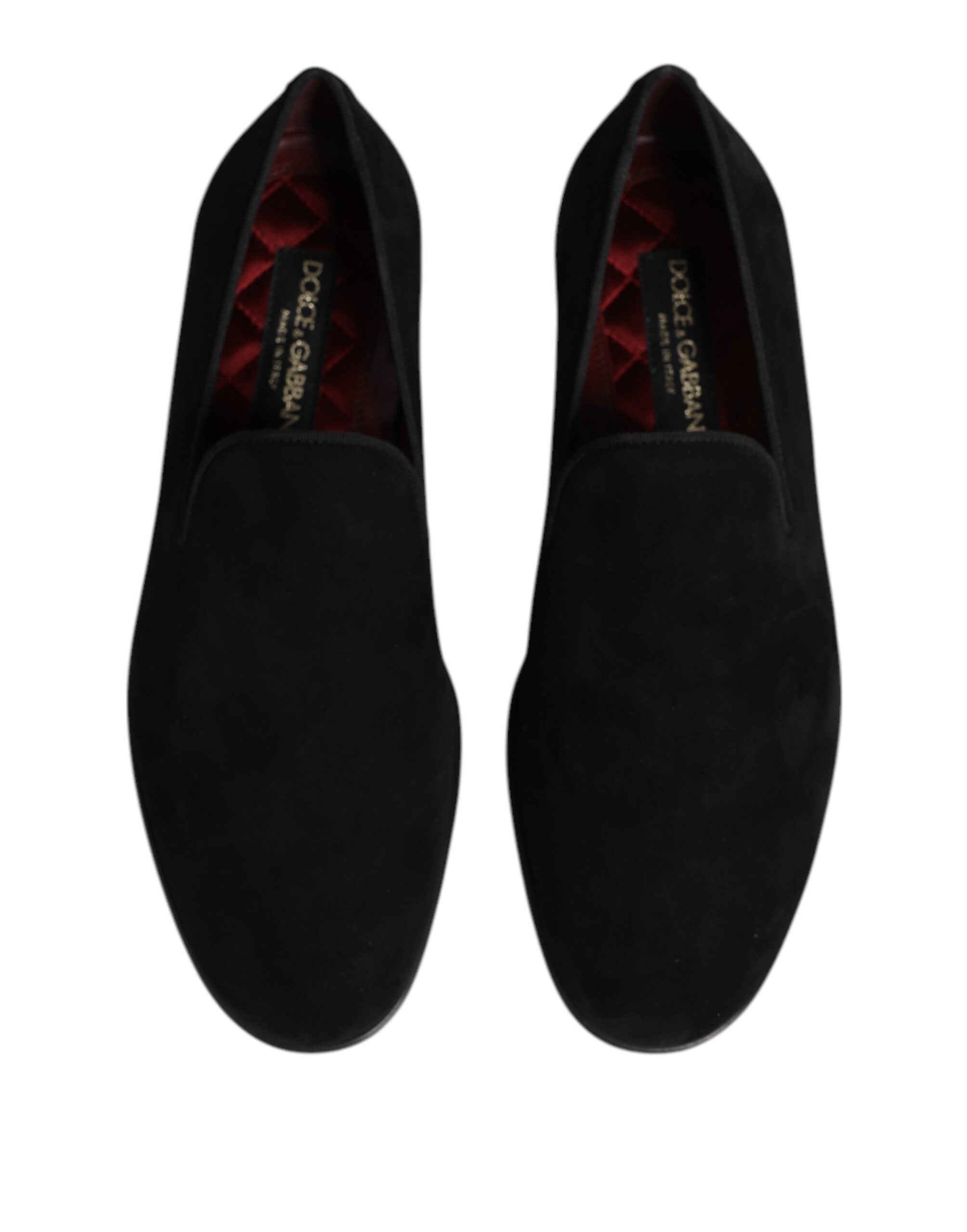 Dolce & Gabbana Schwarze Wildleder Slipper Formelle Schuhe-3