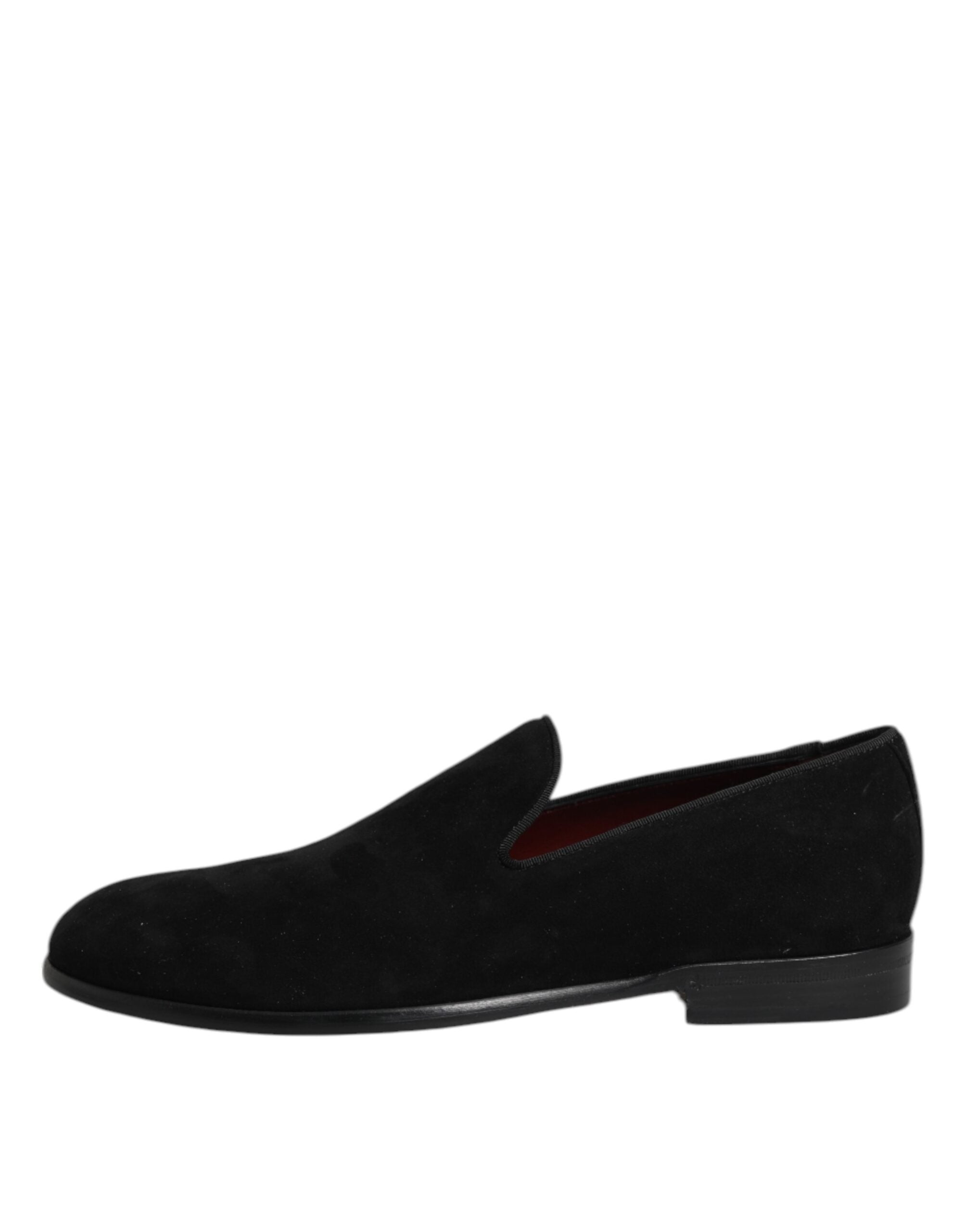 Dolce & Gabbana Schwarze Wildleder Slipper Formelle Schuhe-6