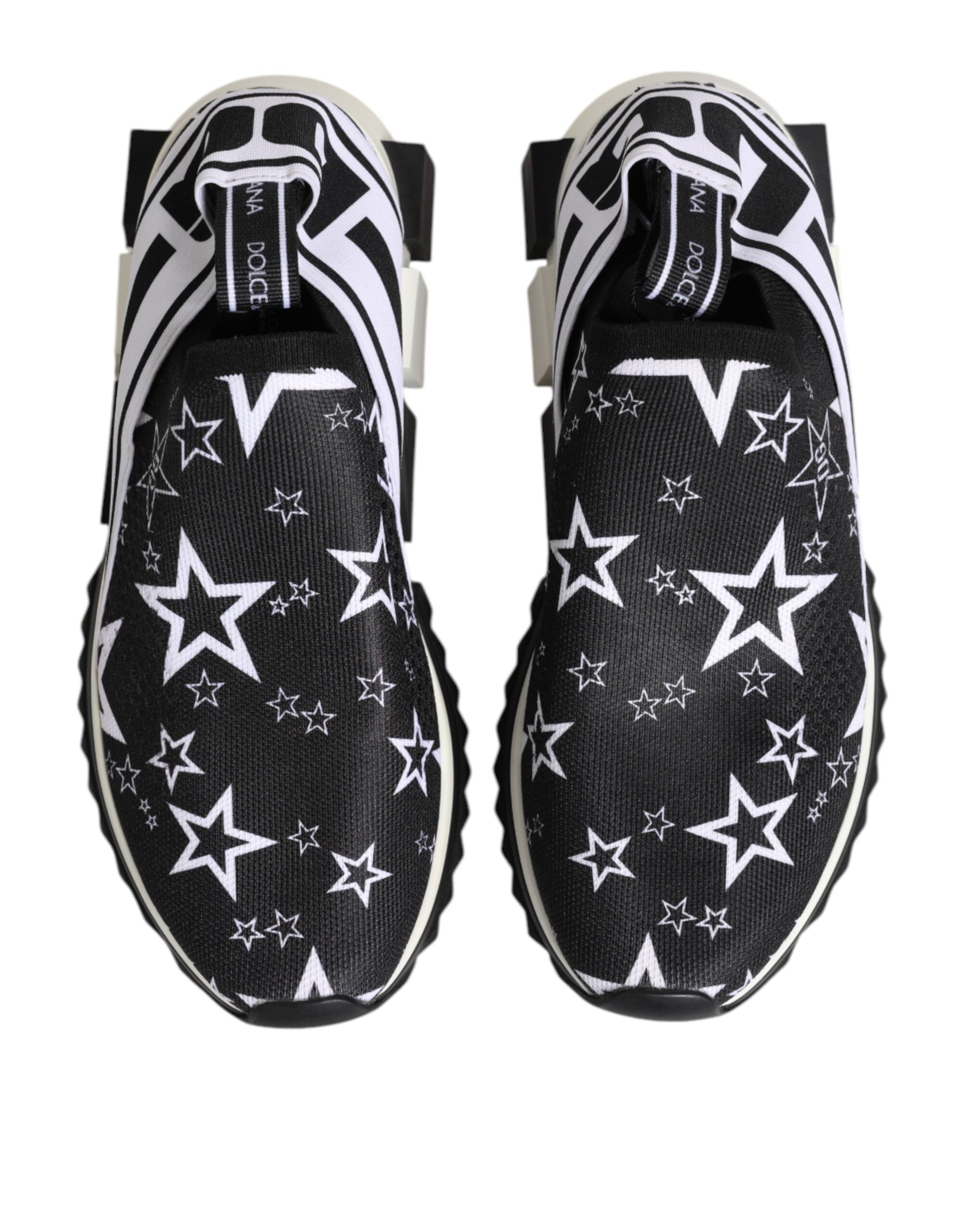 Zapatillas bajas Sorrento en blanco y negro de Dolce & Gabbana-3