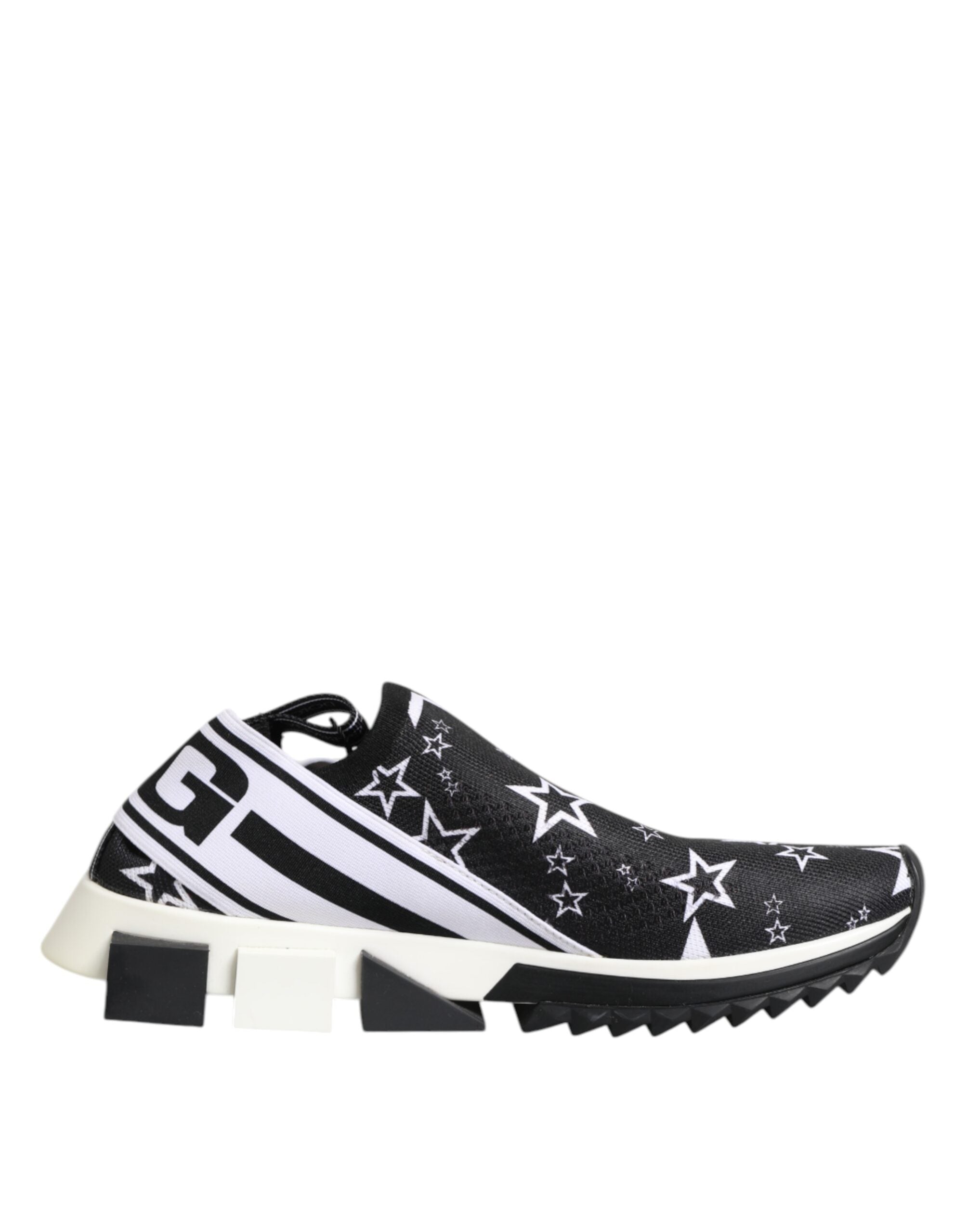Zapatillas bajas Sorrento en blanco y negro de Dolce & Gabbana-1