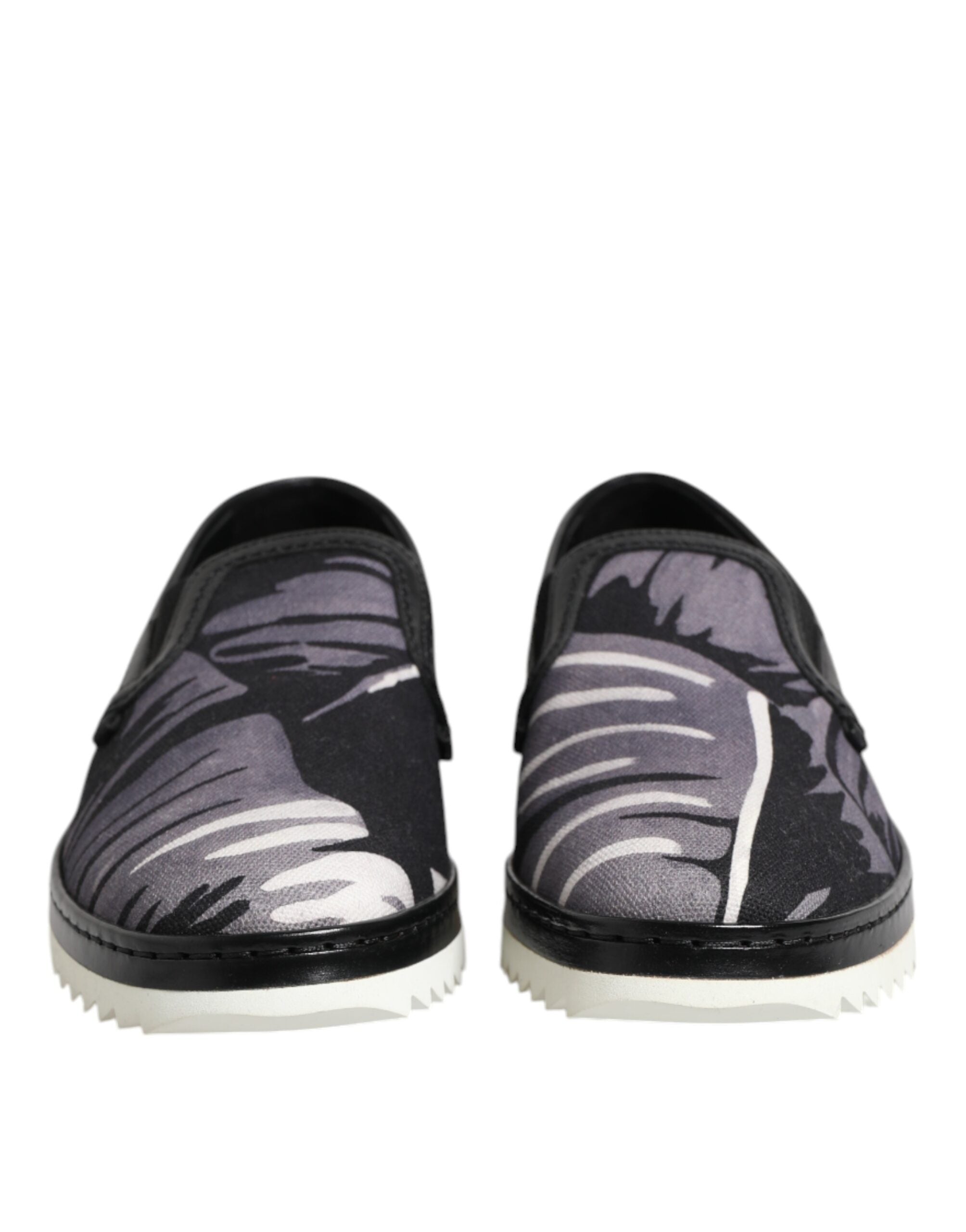 Zapatillas deportivas negras tropicales sin cordones Dolce & Gabbana para hombre-2