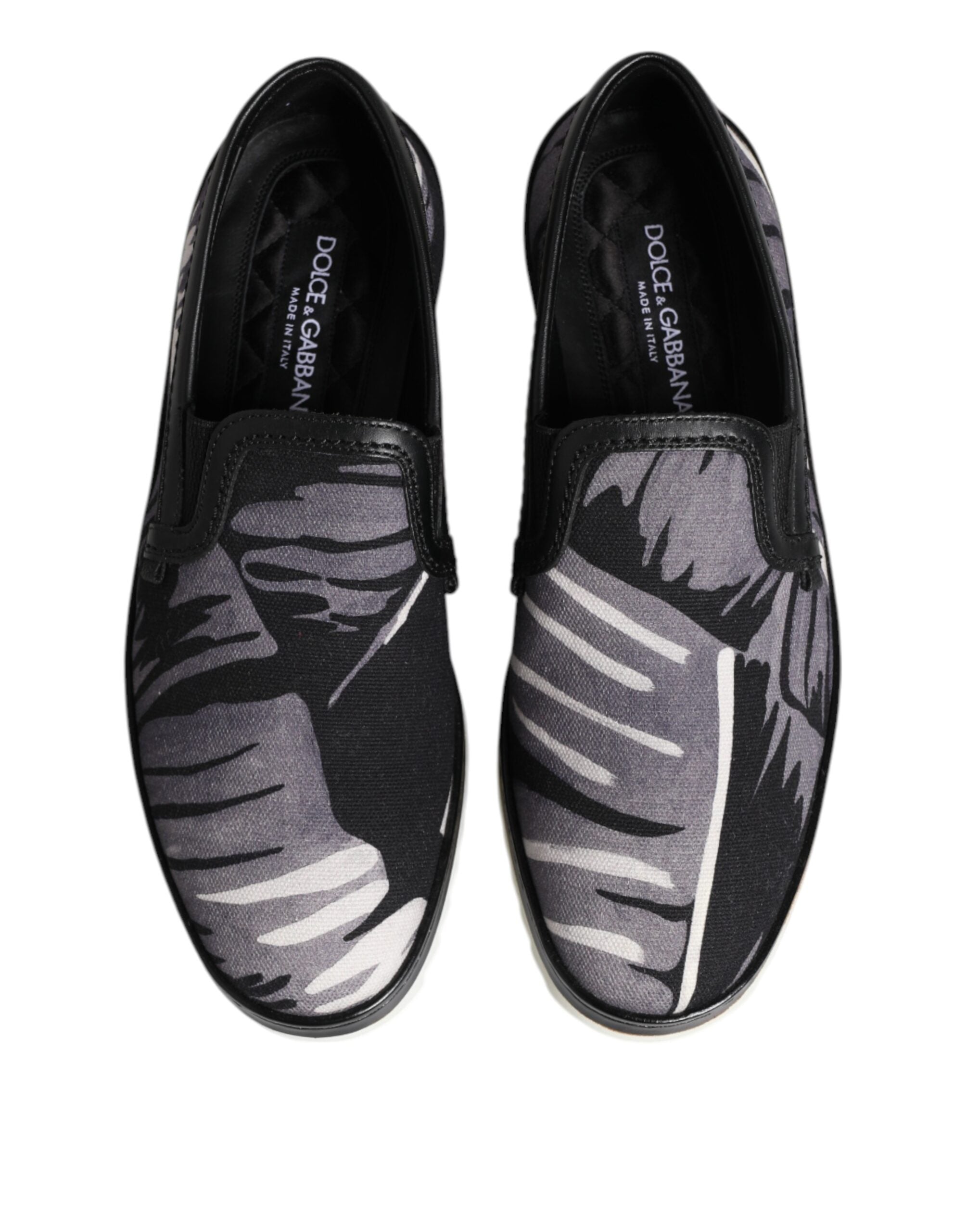 Zapatillas deportivas negras tropicales sin cordones Dolce & Gabbana para hombre-3
