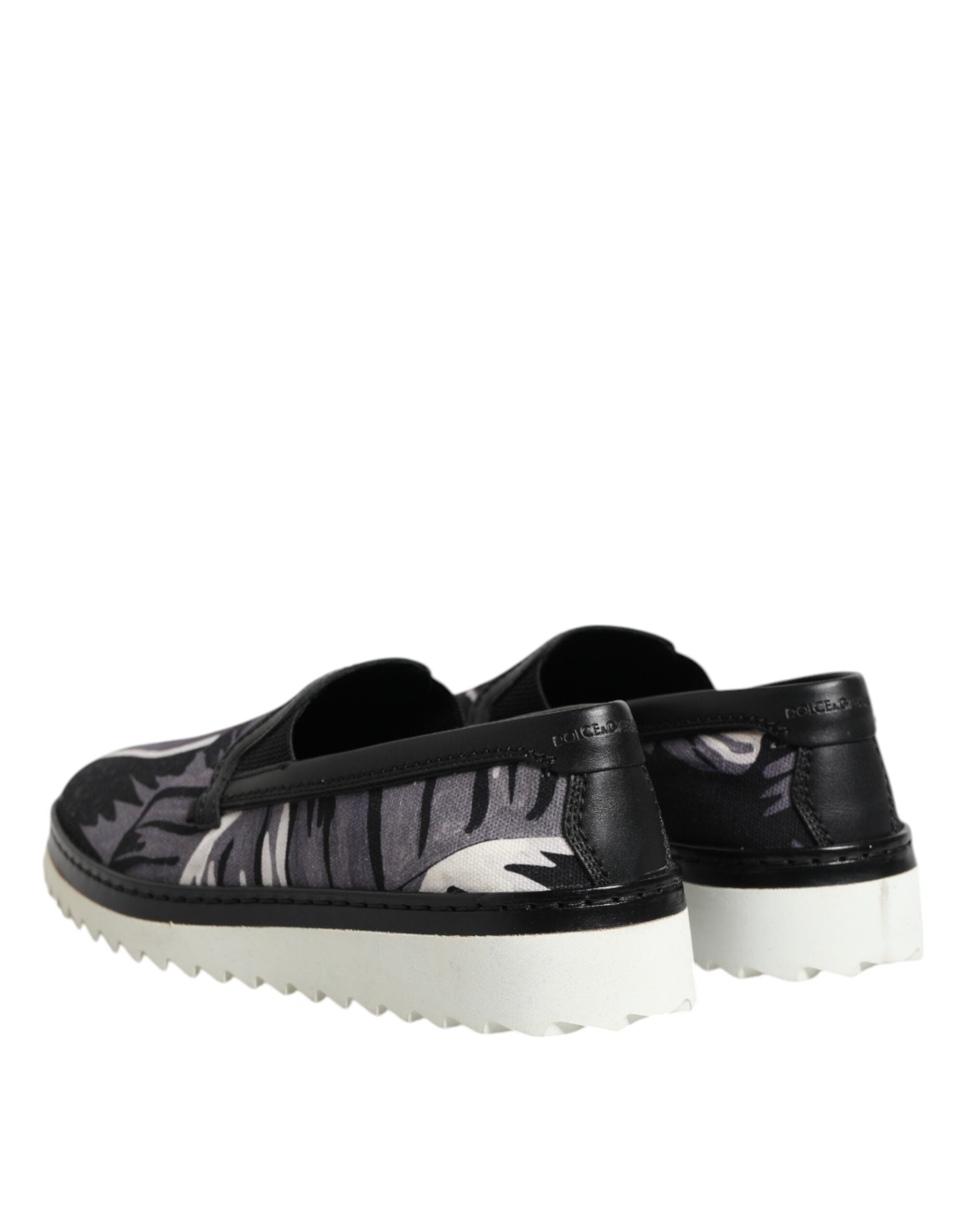 Zapatillas deportivas negras tropicales sin cordones Dolce & Gabbana para hombre-5