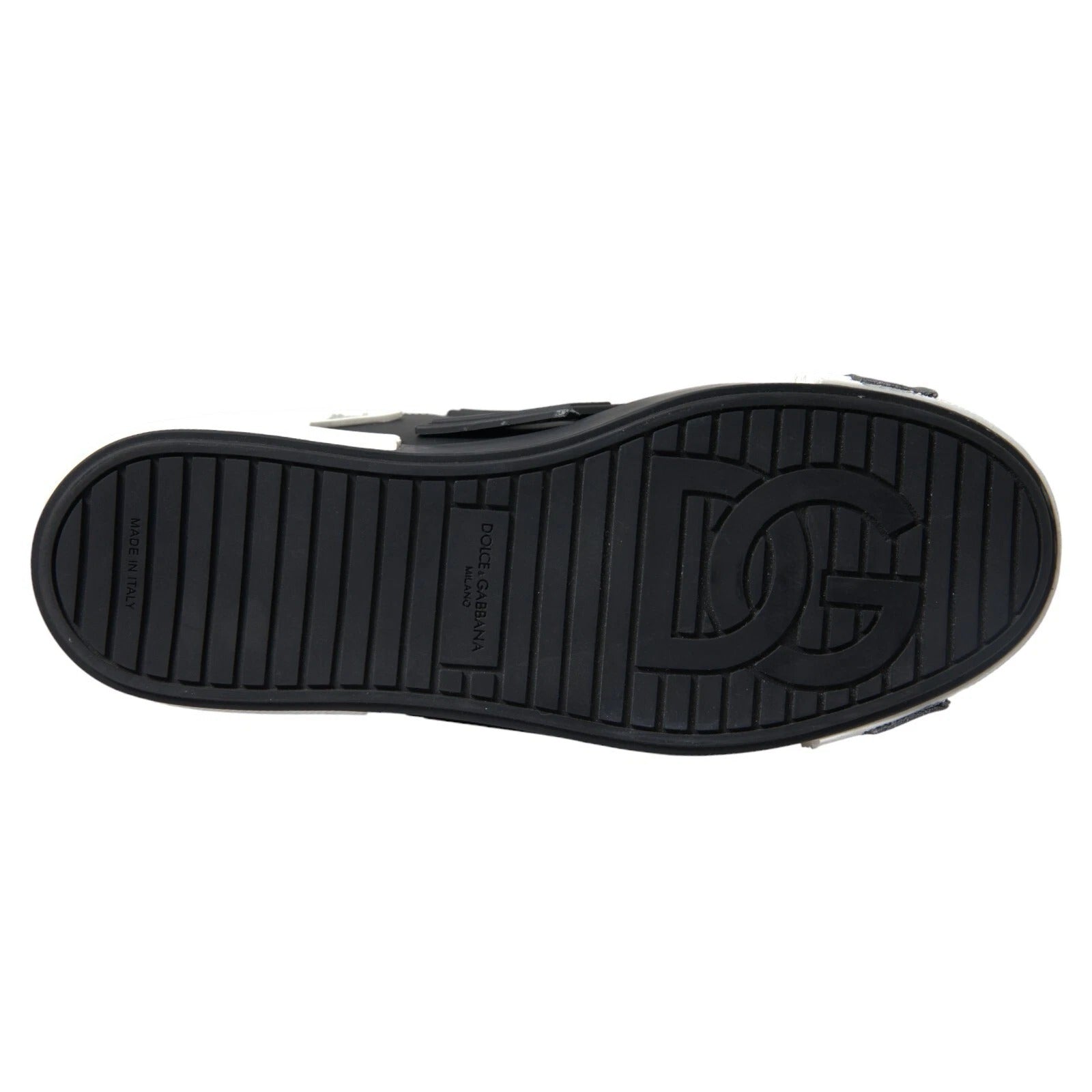 Zapatillas bajas de cuero negro Dolce & Gabbana Zapatos Portofino-7