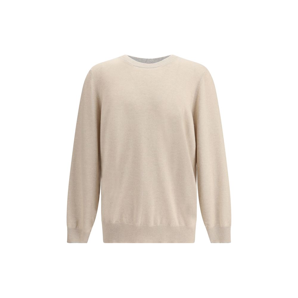 Brunello Cucinelli Beiger Kaschmirpullover-1