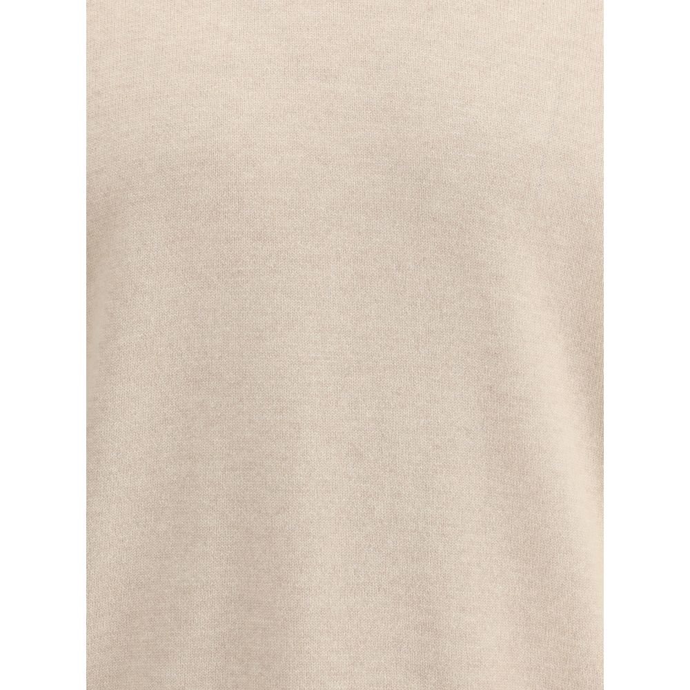 Brunello Cucinelli Beiger Kaschmirpullover-3