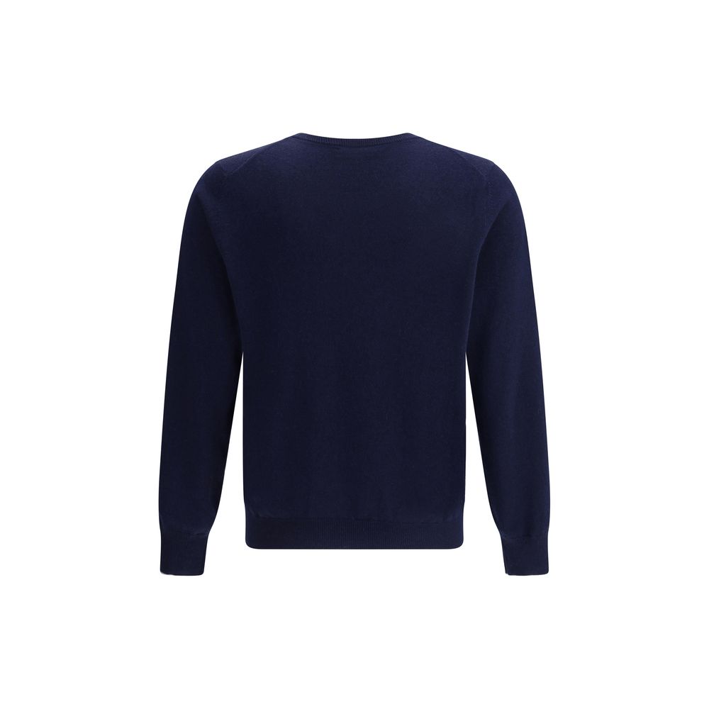 Brunello Cucinelli Blauer Kaschmirpullover-2