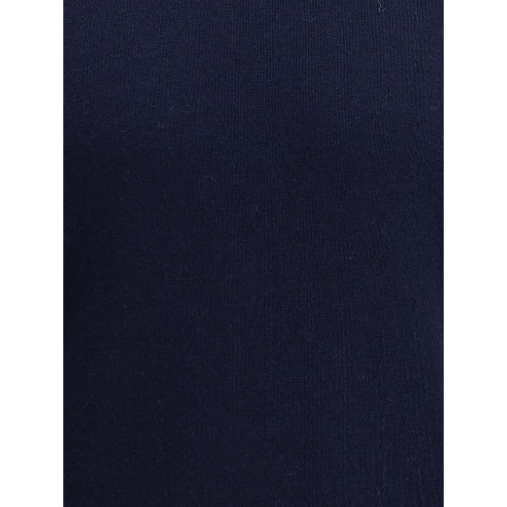 Brunello Cucinelli Blauer Kaschmirpullover-3