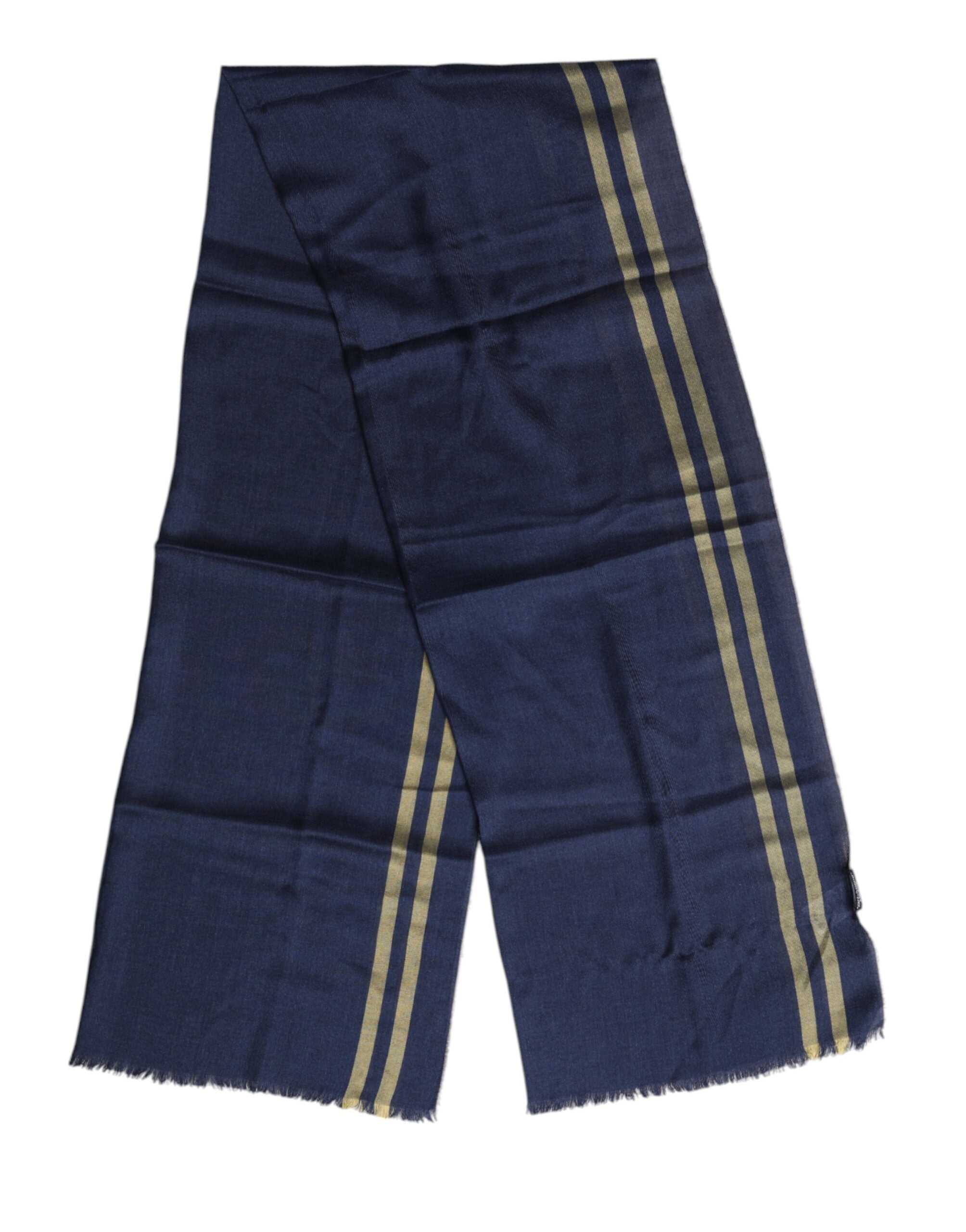 Dolce & Gabbana Blue Cashmere Neck Warmer Wrap Scarf-2