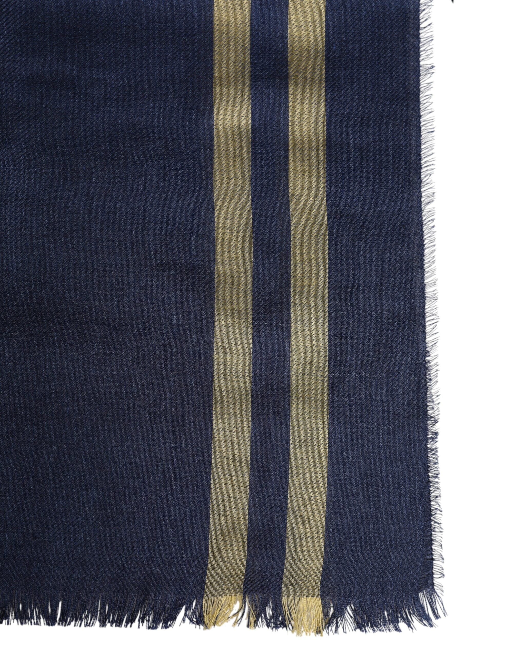 Dolce & Gabbana Blue Cashmere Neck Warmer Wrap Scarf-3