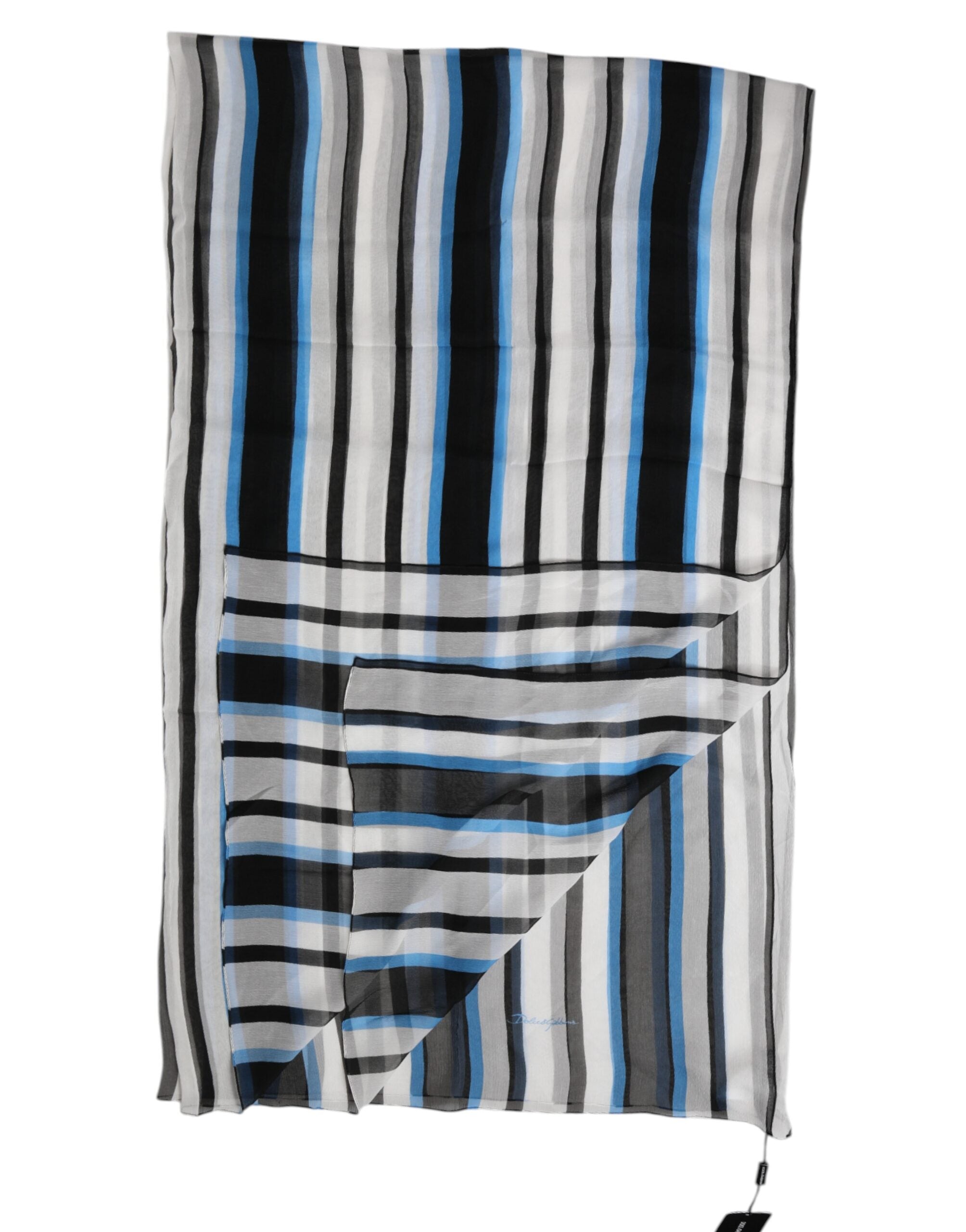 Bufanda envolvente y cálida de rayas multicolor de Dolce & Gabbana-3