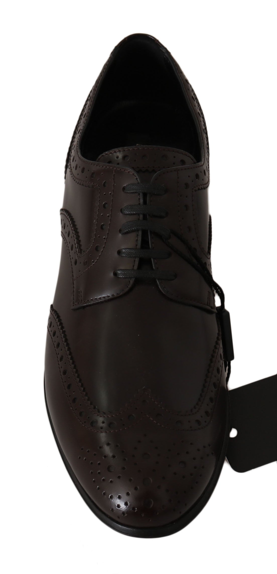 Dolce & Gabbana Braune Leder Broques Oxford Wingtip Schuhe-7