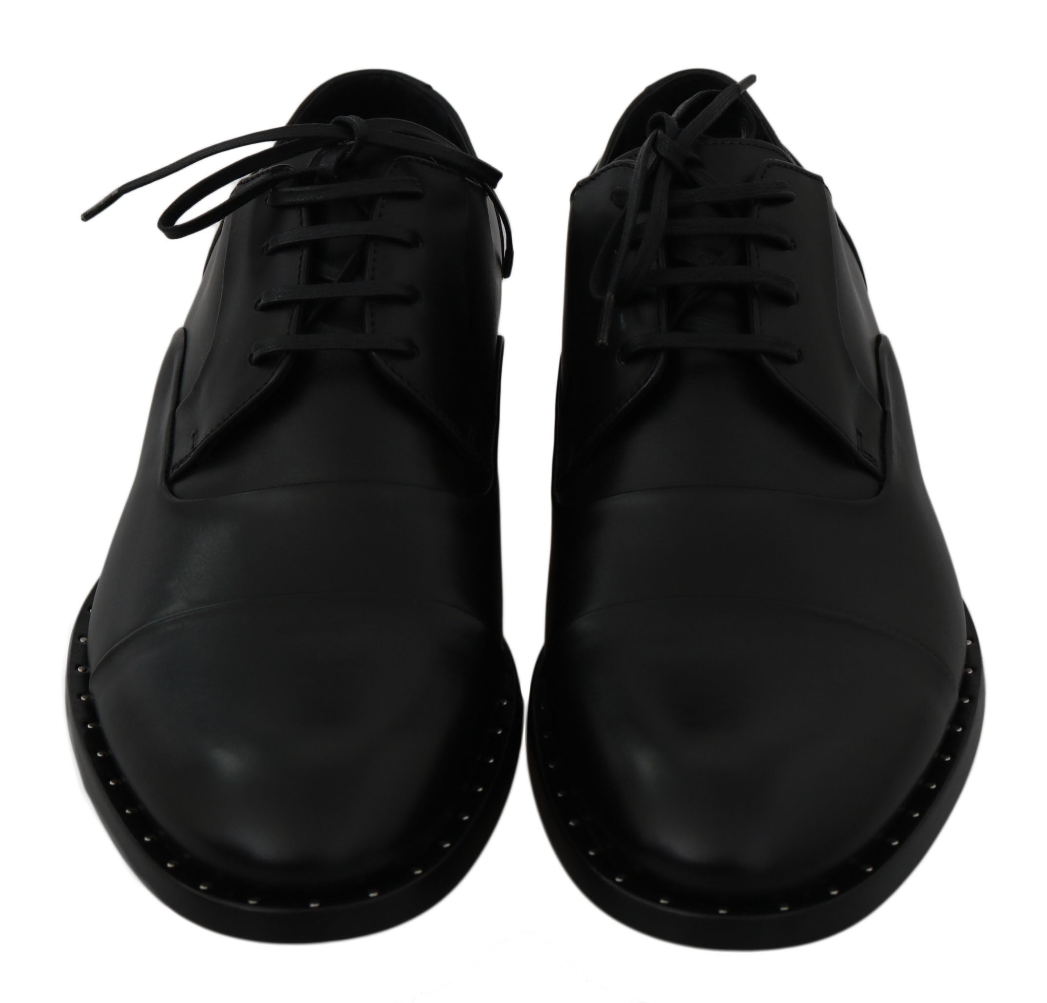 Dolce & Gabbana Schwarzes Leder Derby Formale Schuhe-2