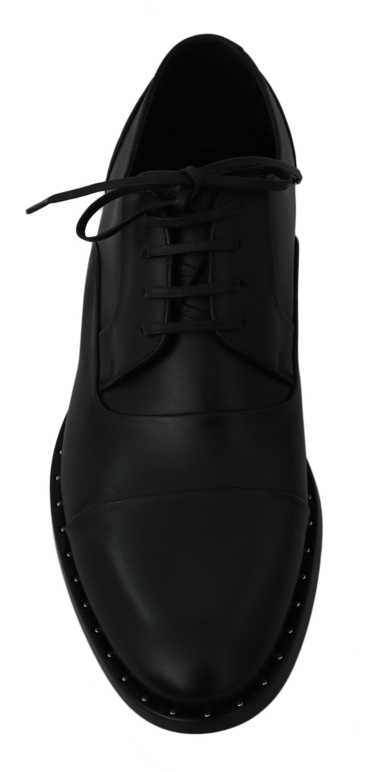 Dolce & Gabbana Schwarzes Leder Derby Formale Schuhe-7