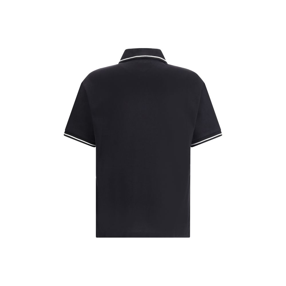 Amiri Black Cotton Polo Shirt-2