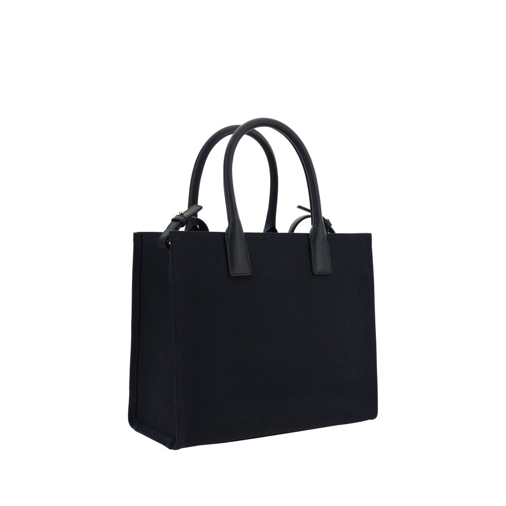 Versace Schwarze Baumwoll-Umhängetasche-3