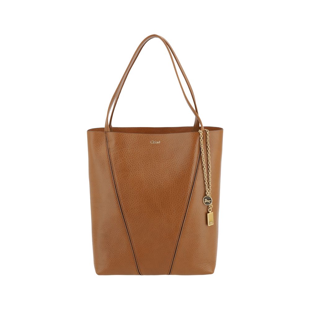 Chloé Braune Kalbsleder Bos Taurus Schultertasche-1